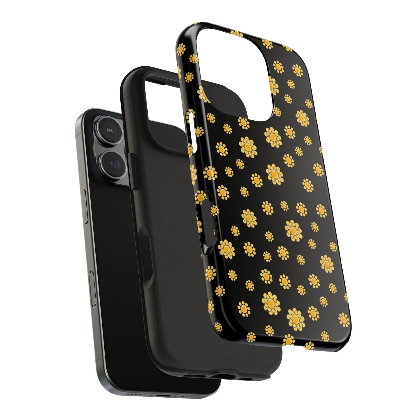 Bandana Dots Black / Yellow Phone Case