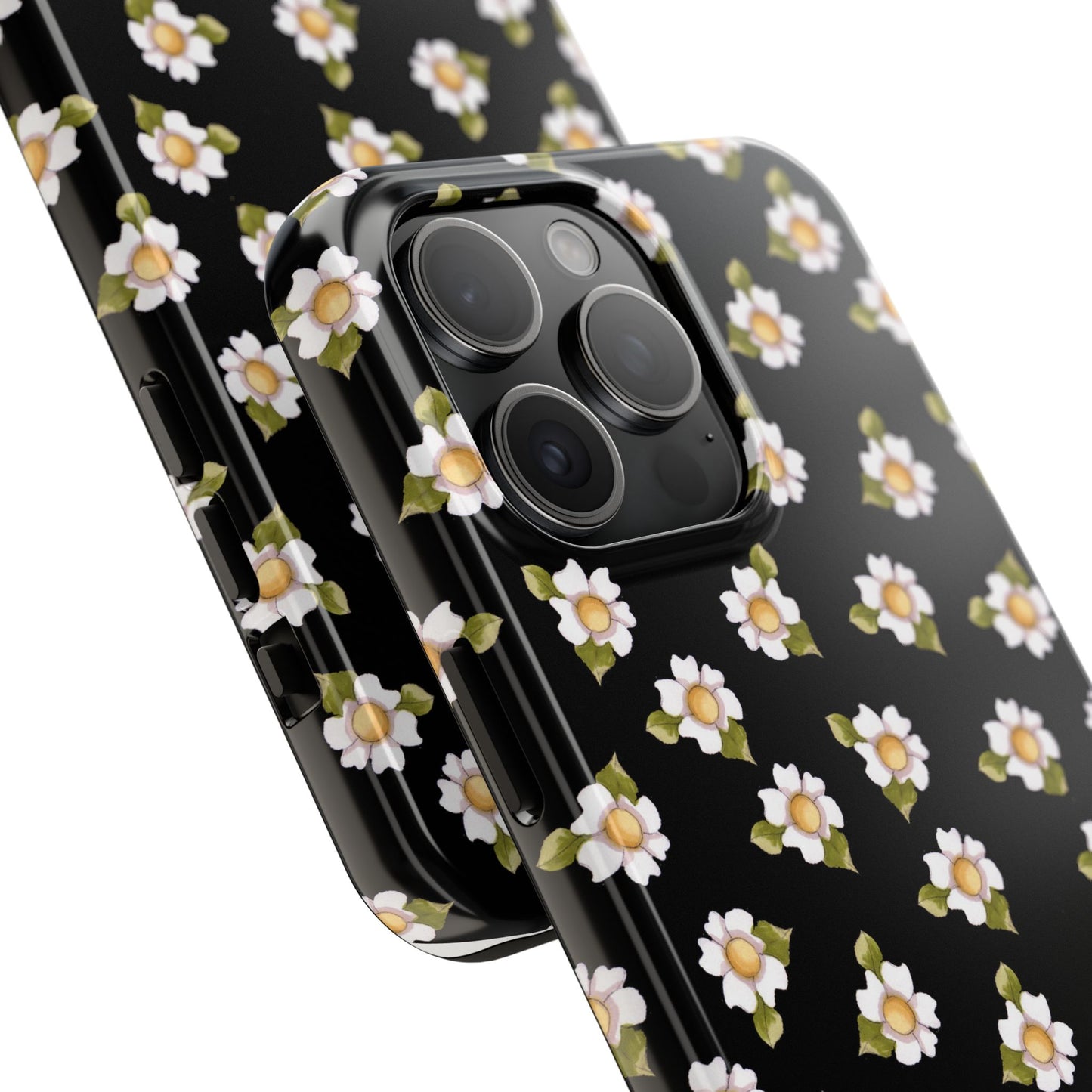Daisies Black Phone Case