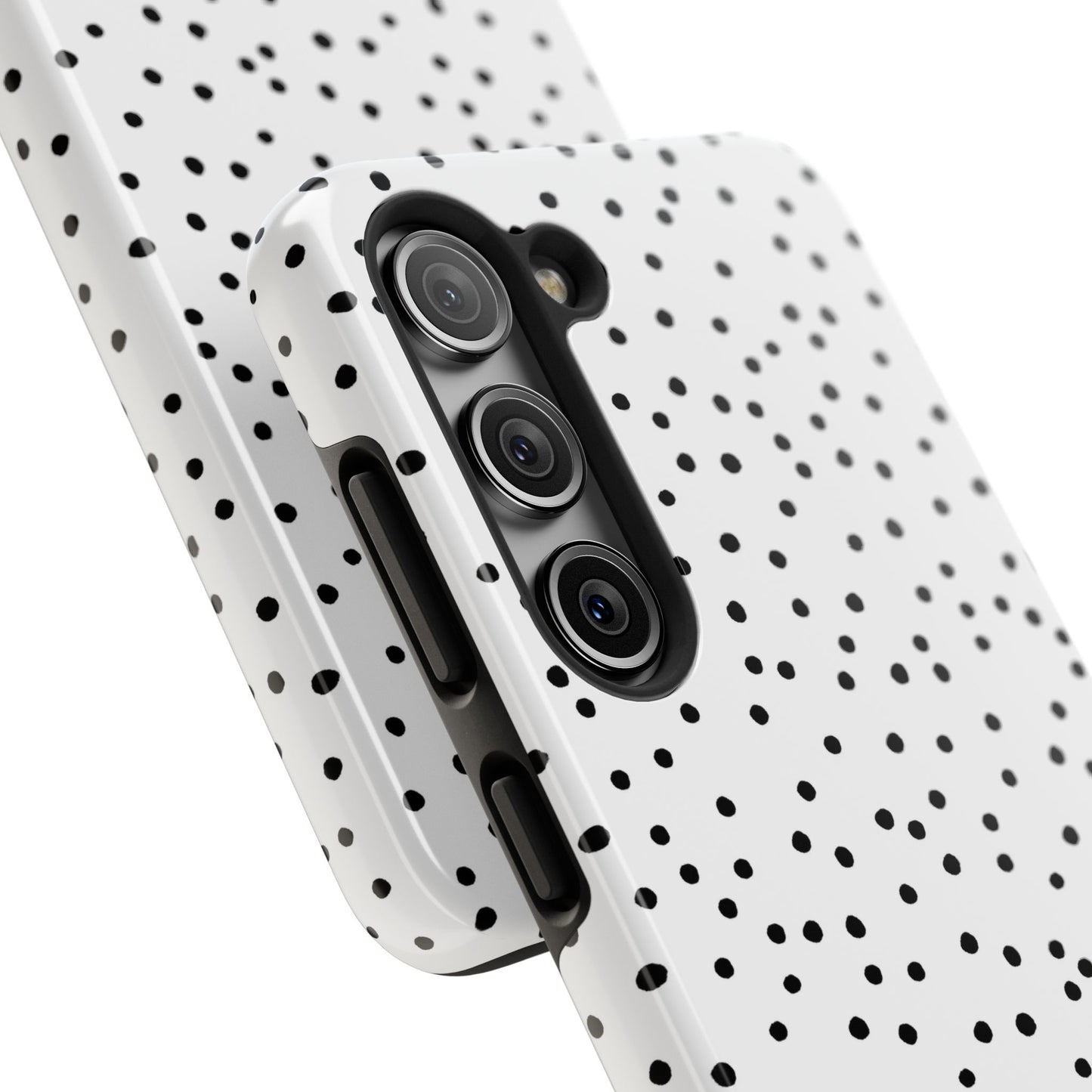 Dinky Dots White / Black Phone Case