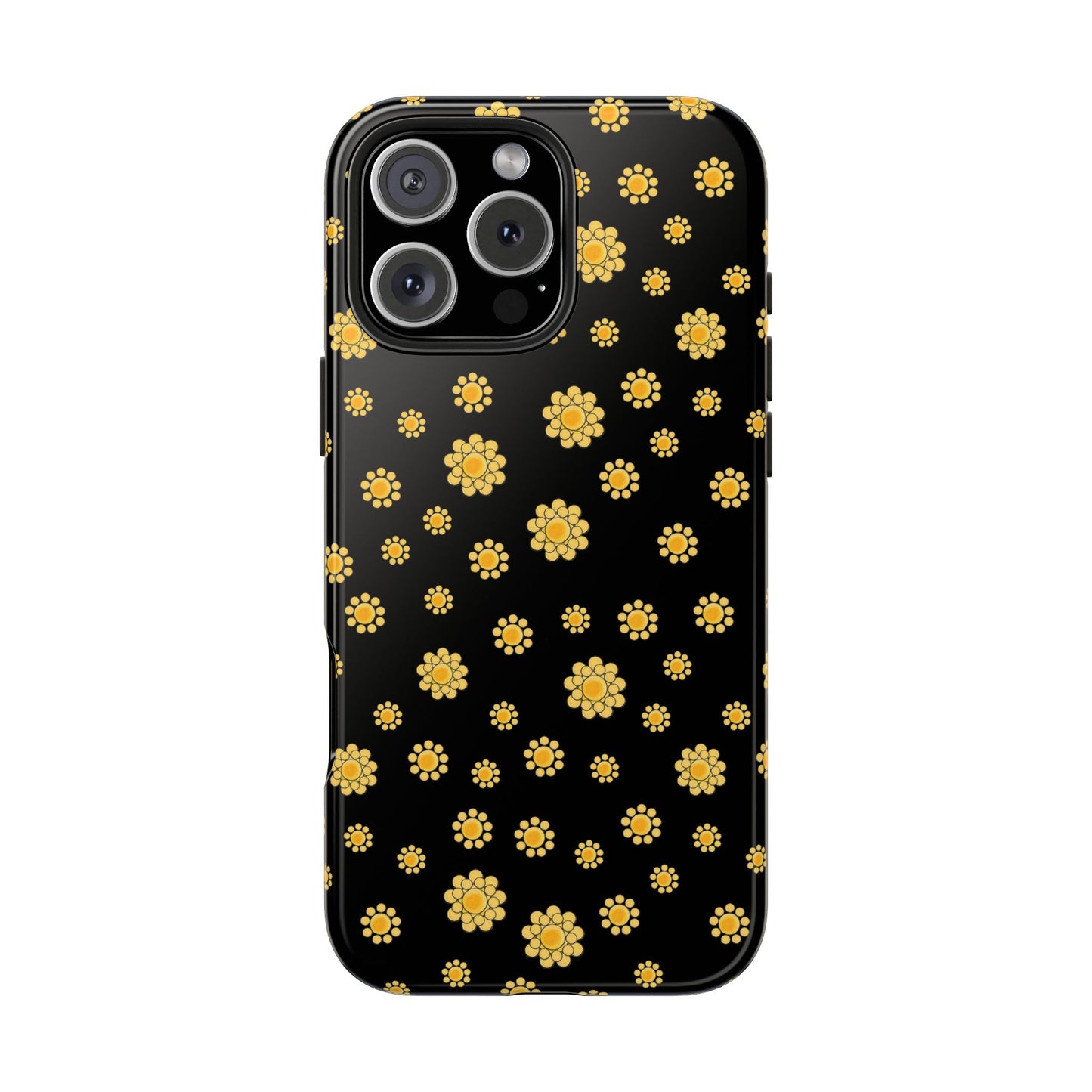 Bandana Dots Black / Yellow Phone Case