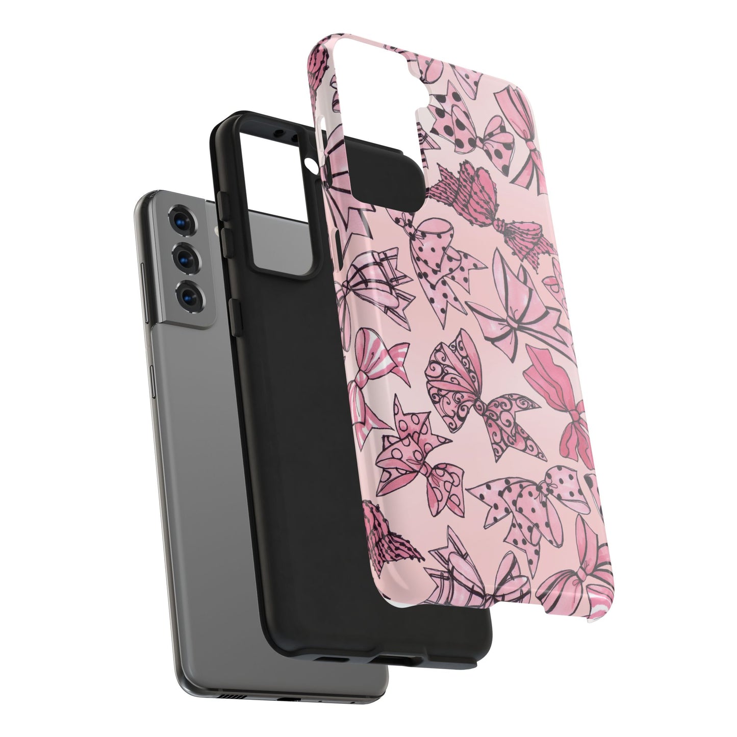 Blushing Bows Pink Sky Phone Case