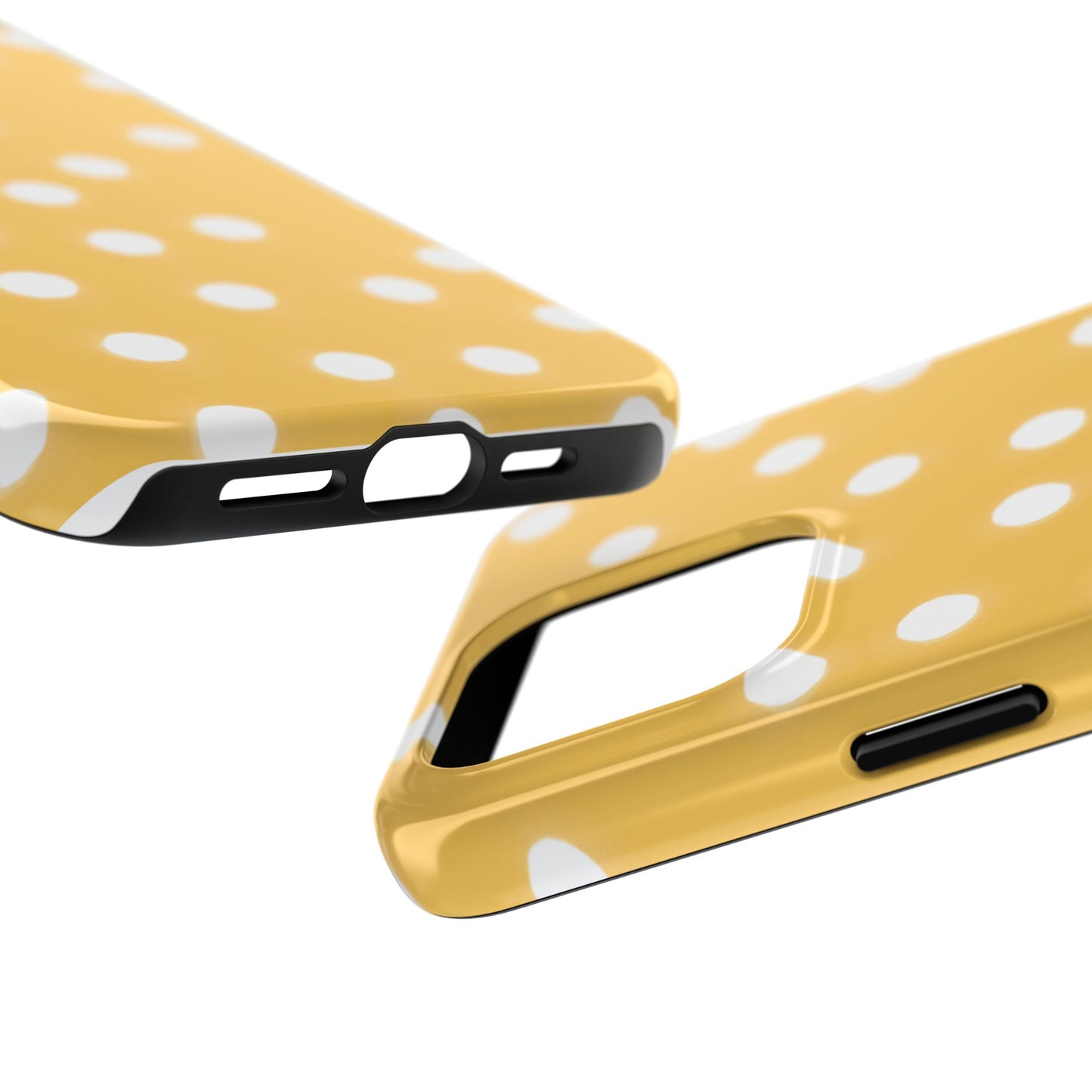 Jumbo Dots Yellow / White Phone Case