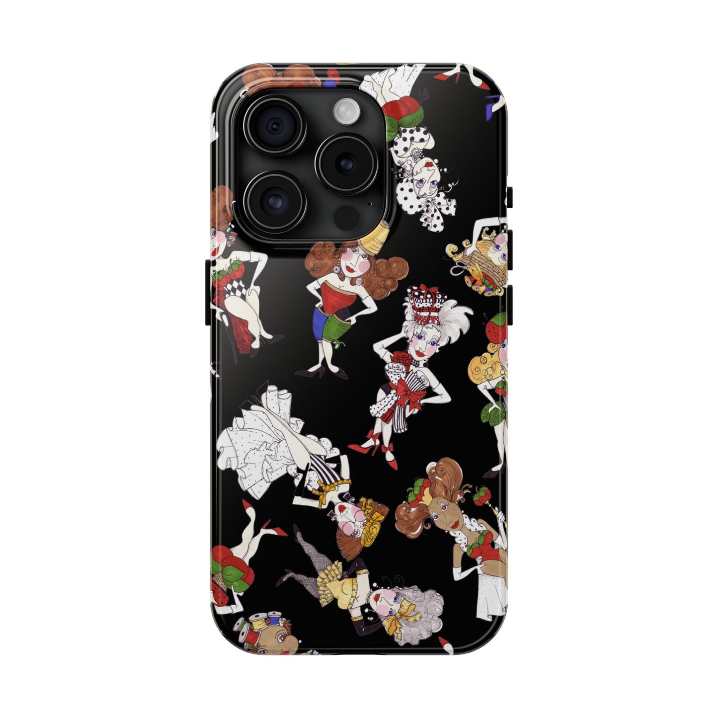 Sew Tossed Black Phone Case