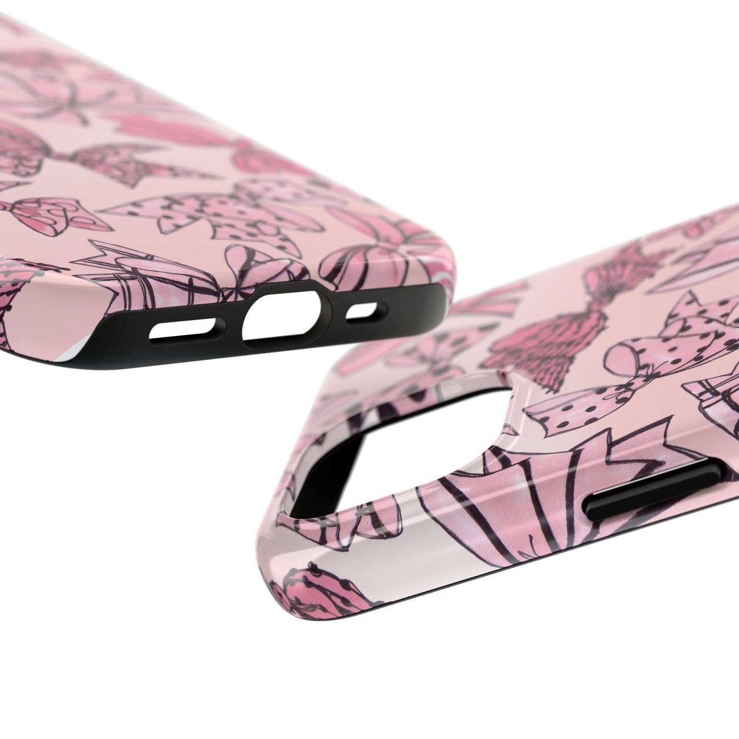 Blushing Bows Pink Sky Phone Case