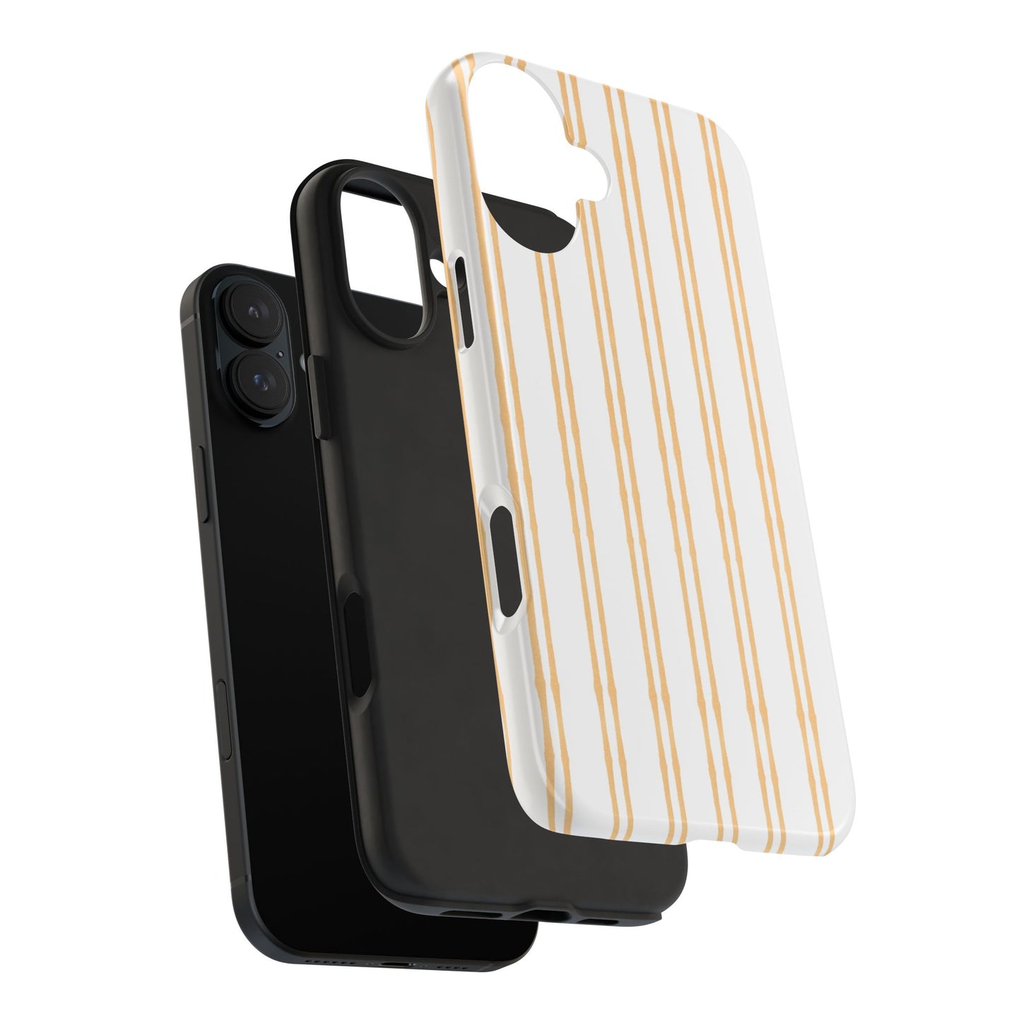 Double Stripe Yellow Phone Case