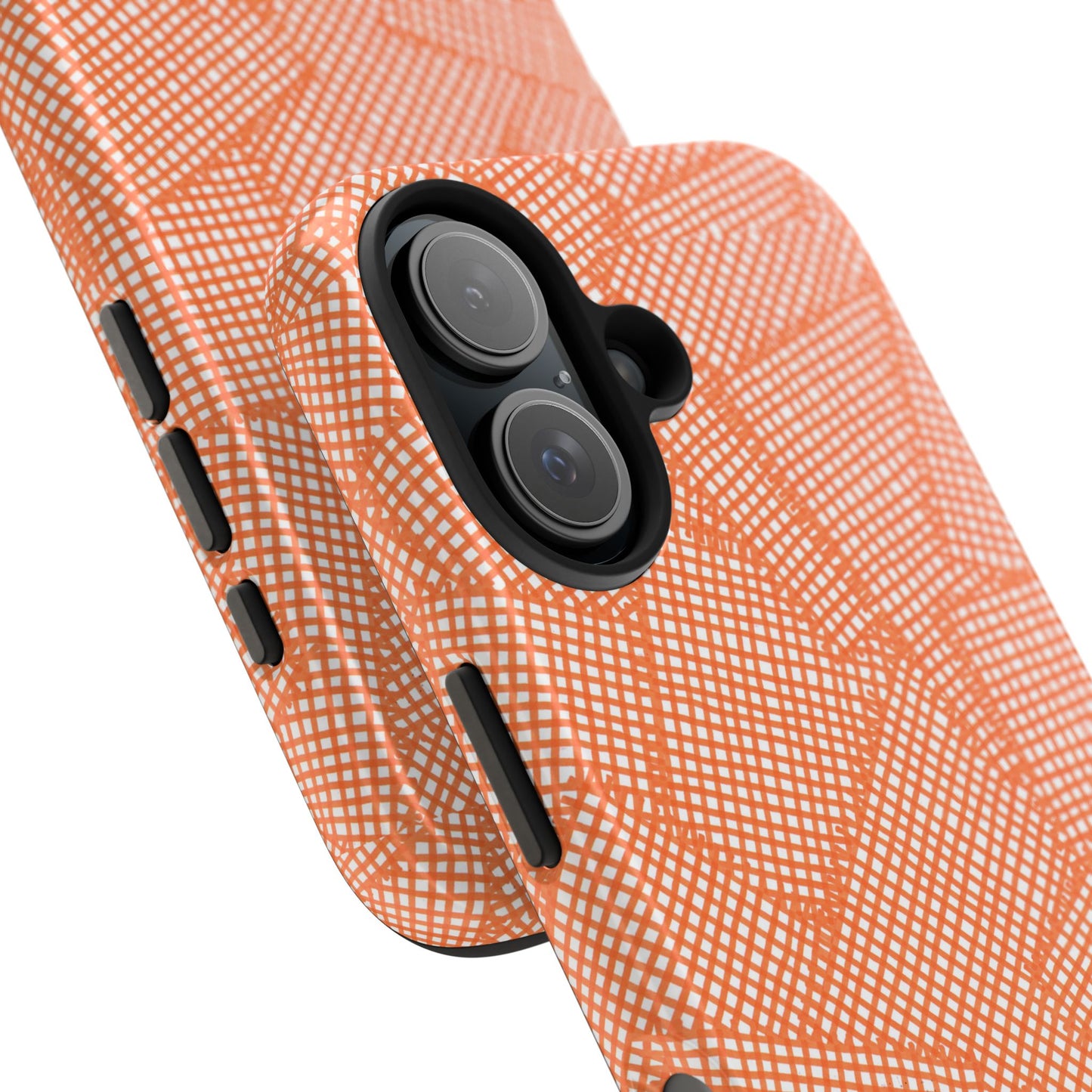 Check Patch Large Orange Phone Case