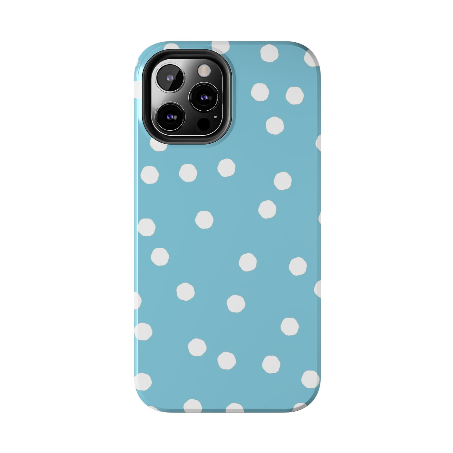 Jumbo Dots Turquoise / White Phone Case