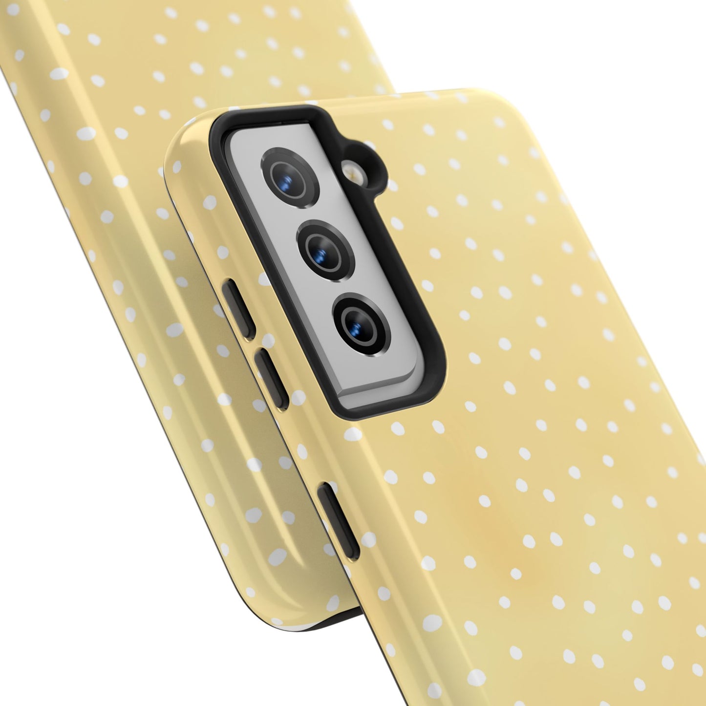 Petite Dots Sunshine / White Phone Case