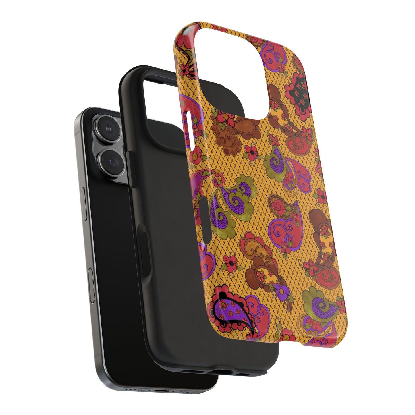 Posie Paisley Gold Phone Case