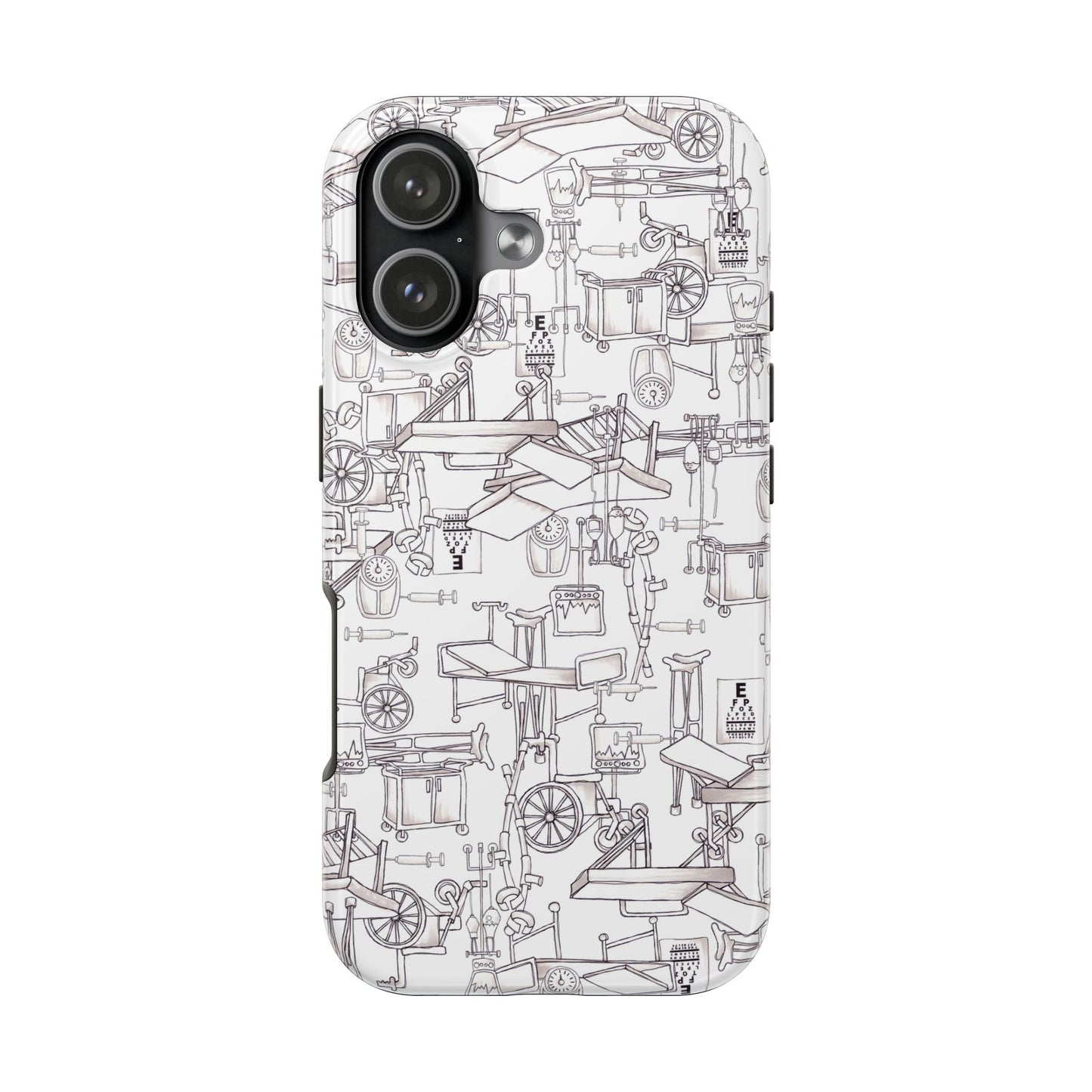 Essentials White / White Phone Case