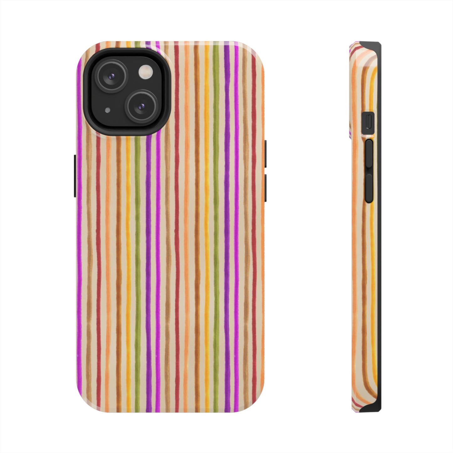 Spice Stripe Muslin Phone Case