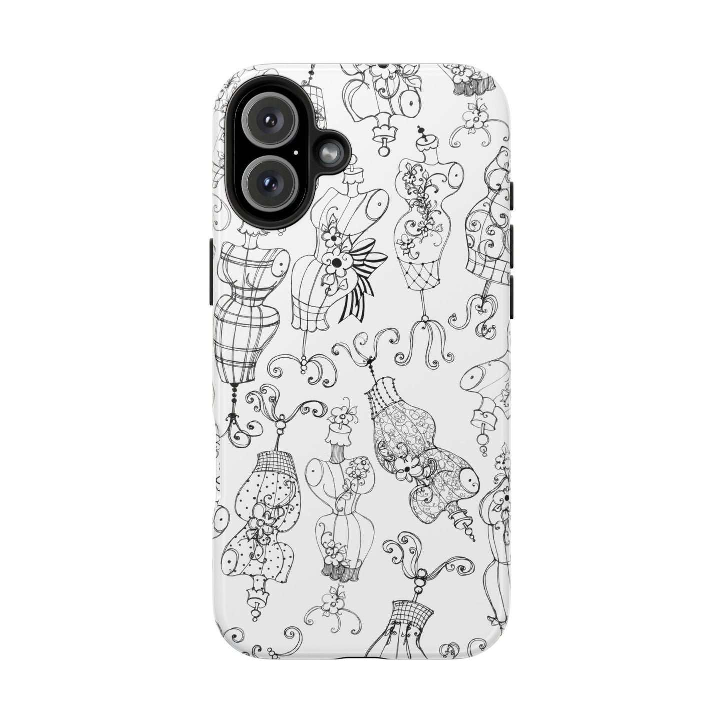 Mannequinique White / Black Phone Case