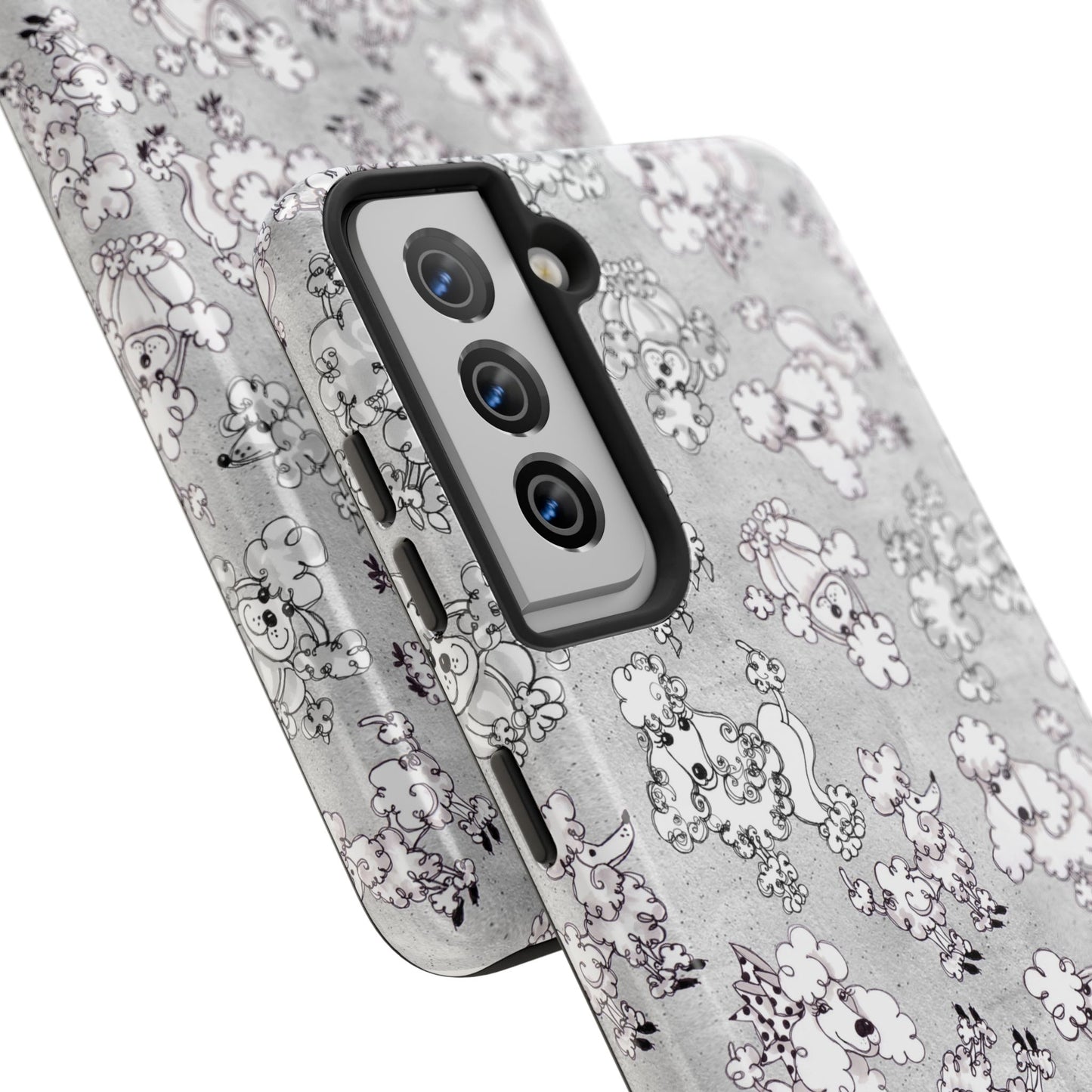 Paris Poodles Silver Phone Case