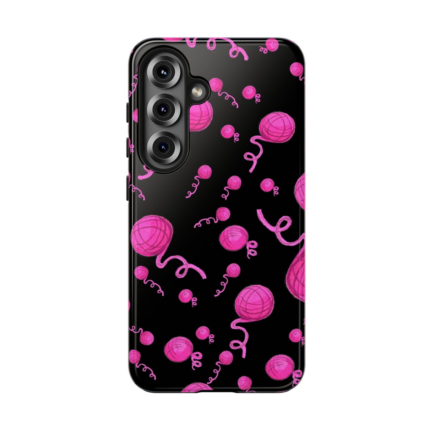 Yarniverse Black / Pink Phone Case