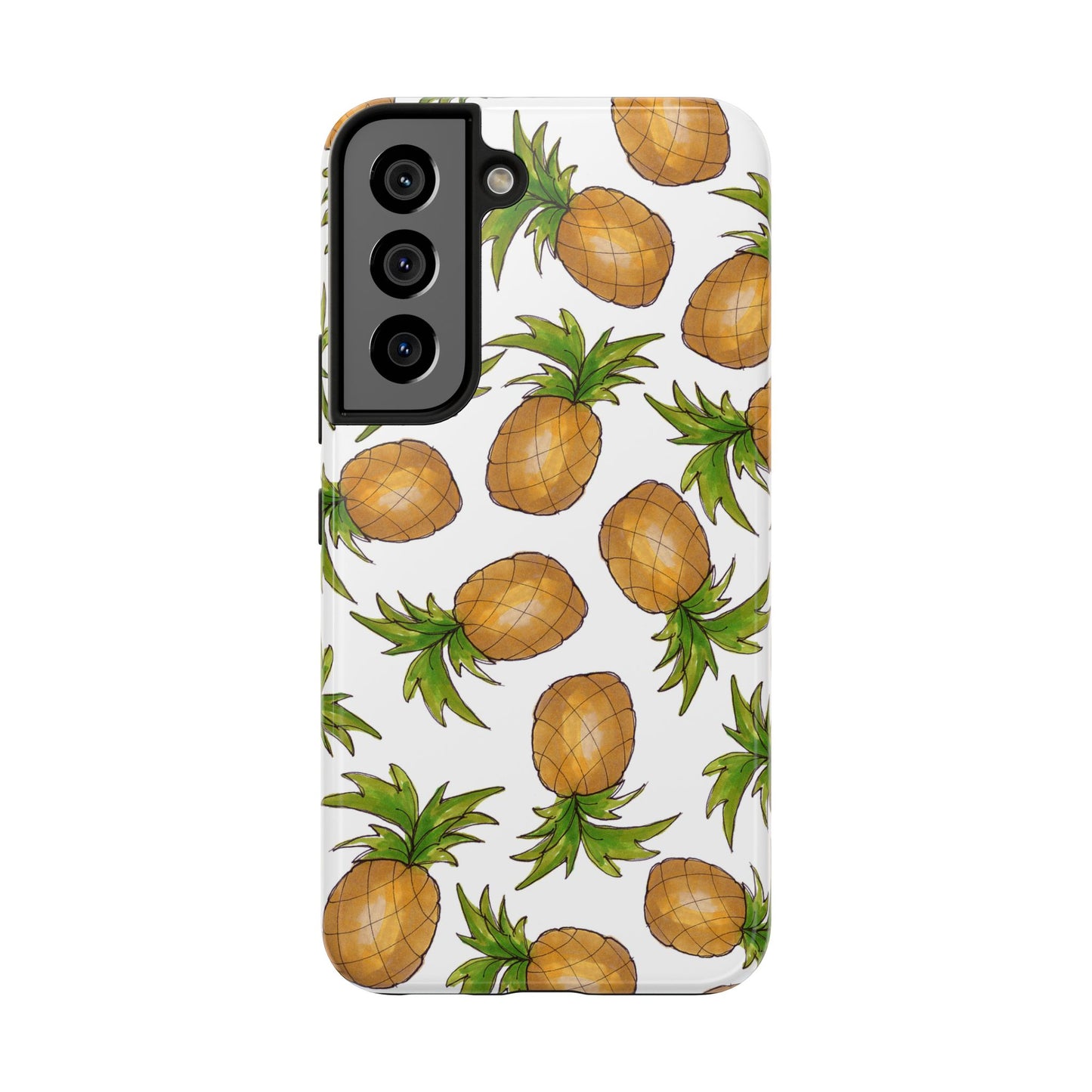 Pineapple Toss White Phone Case