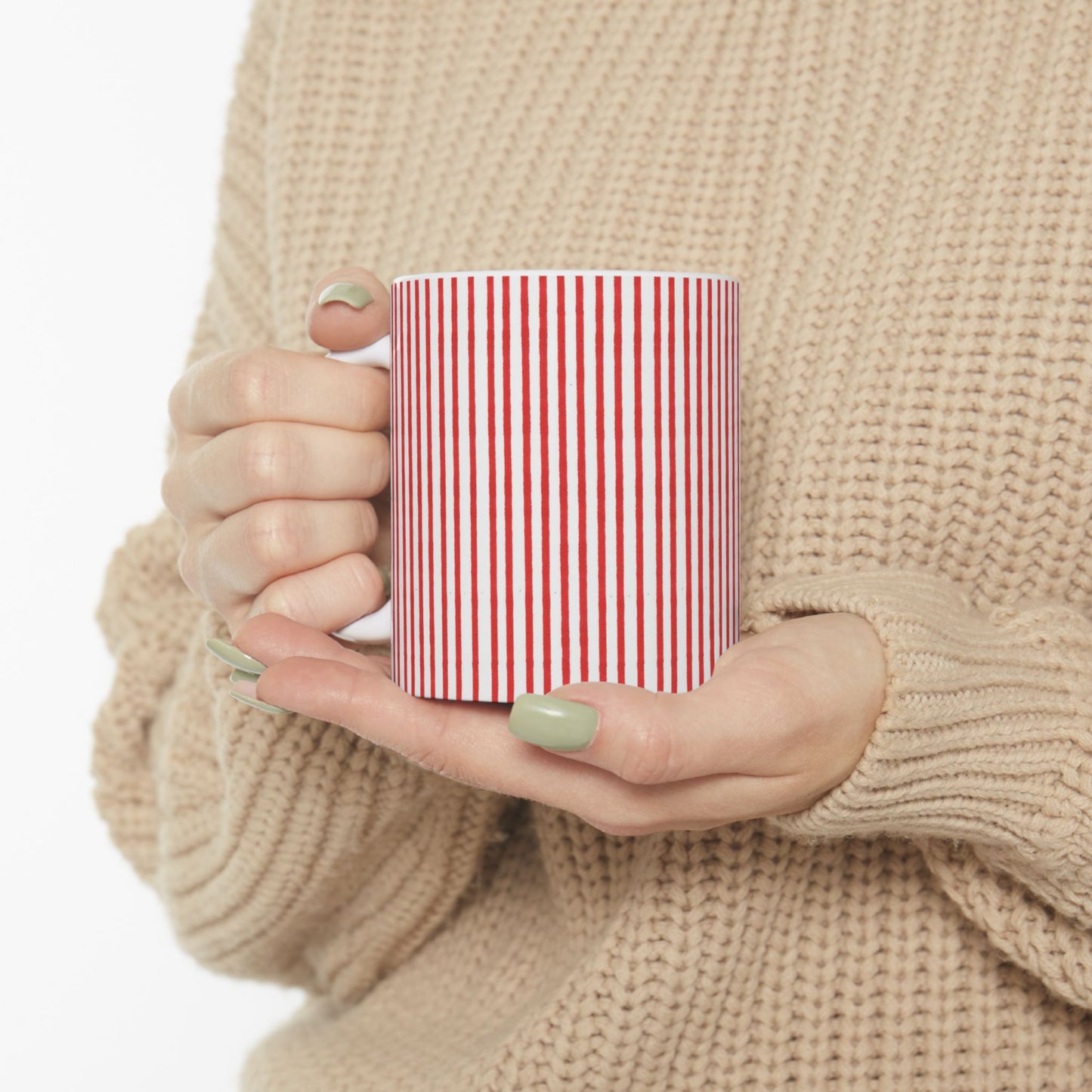 Stripe White / Red Cup