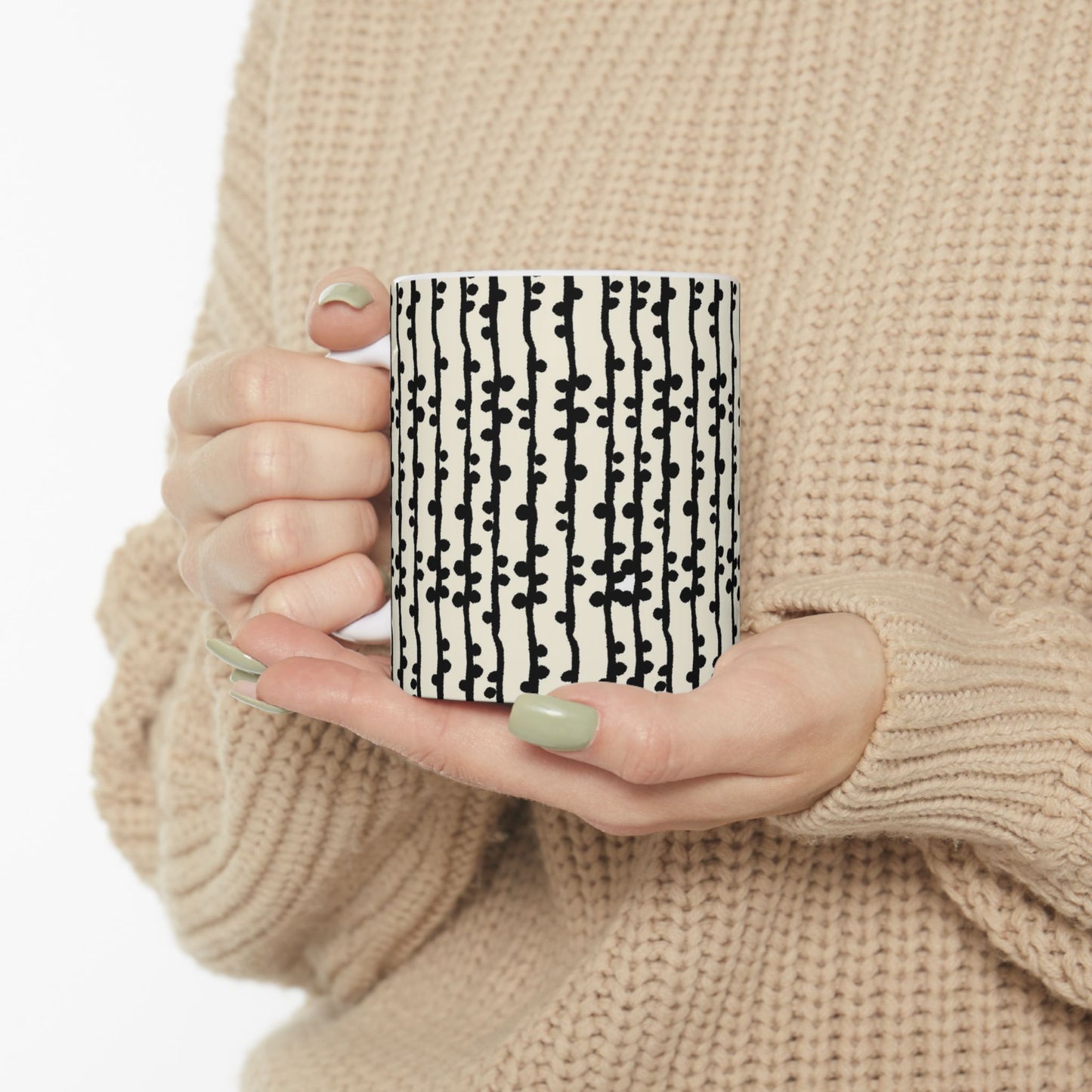 Loopy Stripe Bone Cup