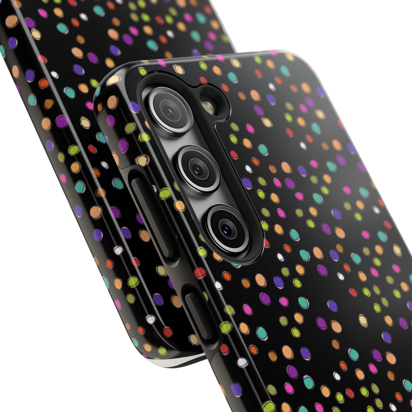 Dog Dots Black Phone Case