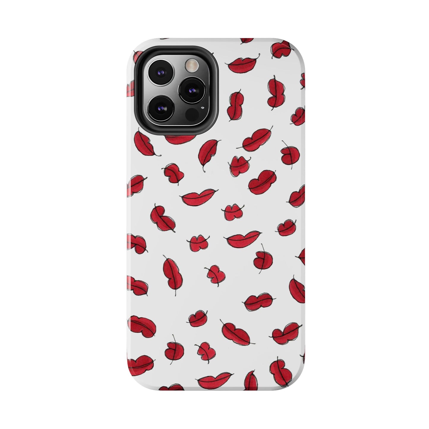 Lotsa Lips White Phone Case