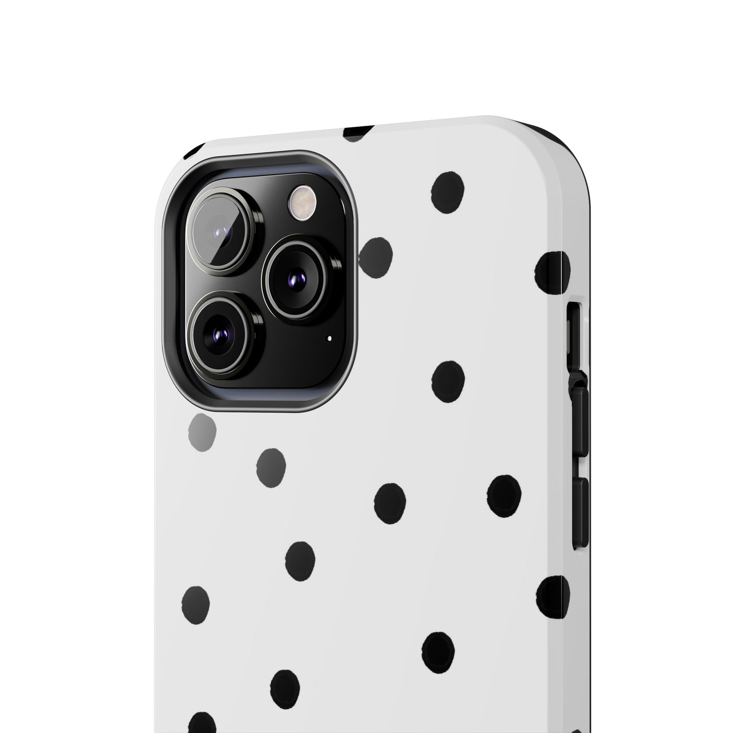 Space Dots White / Black Phone Case