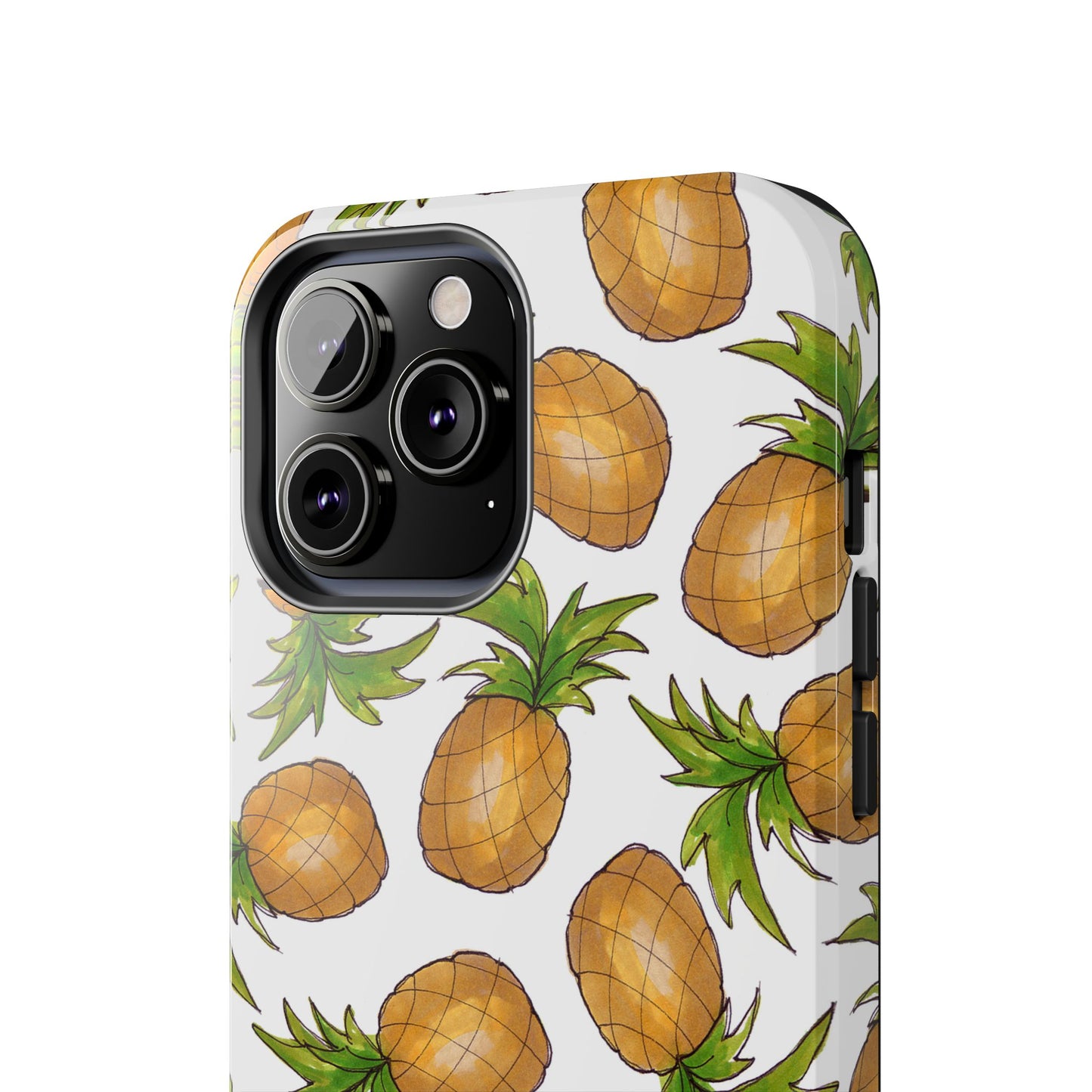 Pineapple Toss White Phone Case