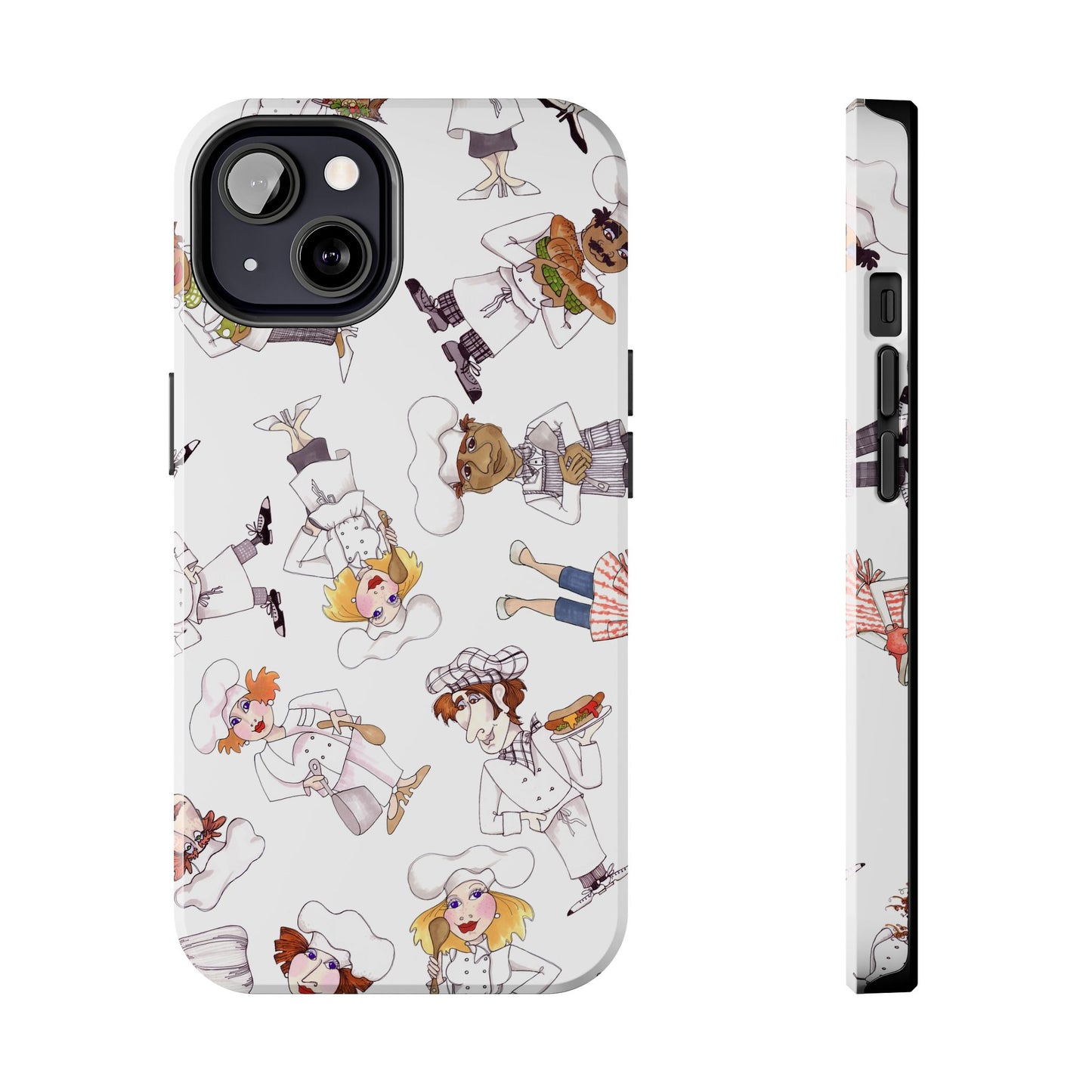 Tossed Chefs White Phone Case