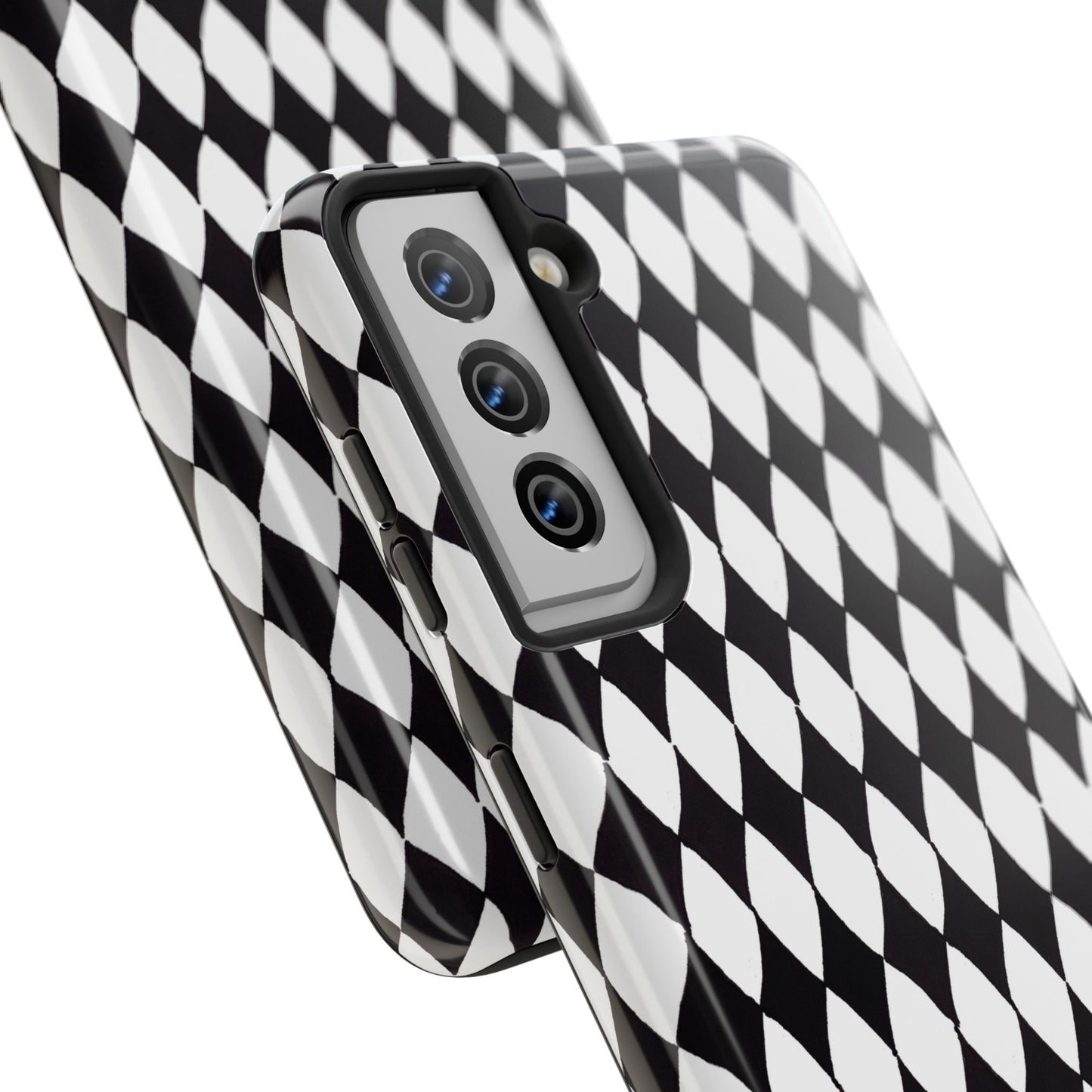 Diamond White / Black Phone Case