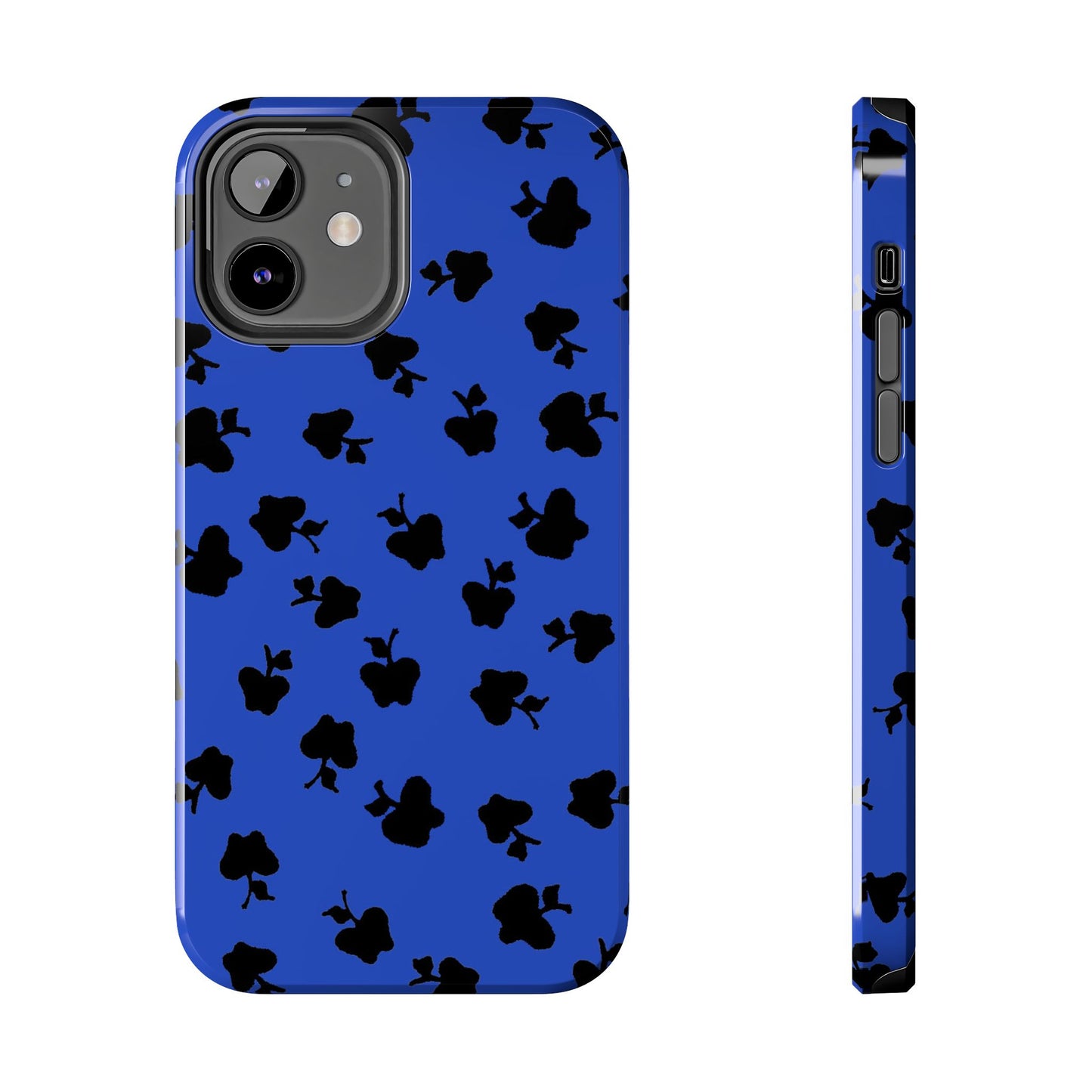 Happy Apples Blue / Black Phone Case