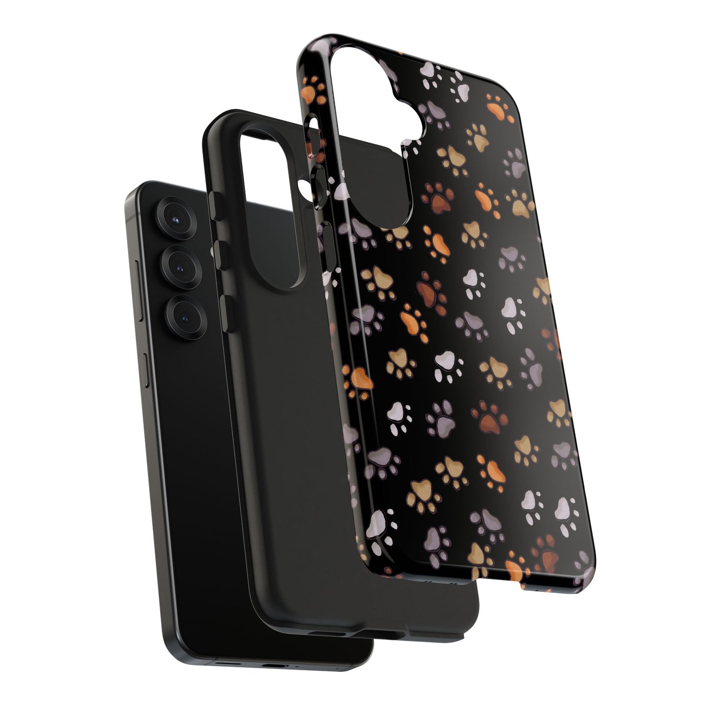 Puppy Paws Black Phone Case