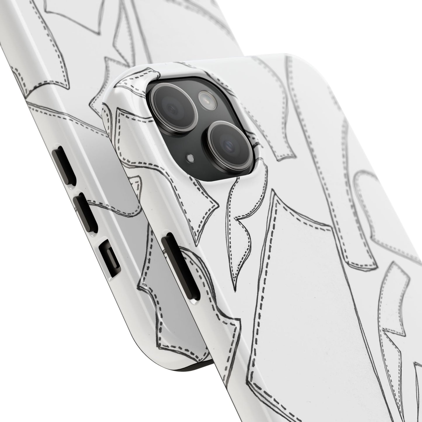 Pattern Pieces White Phone Case