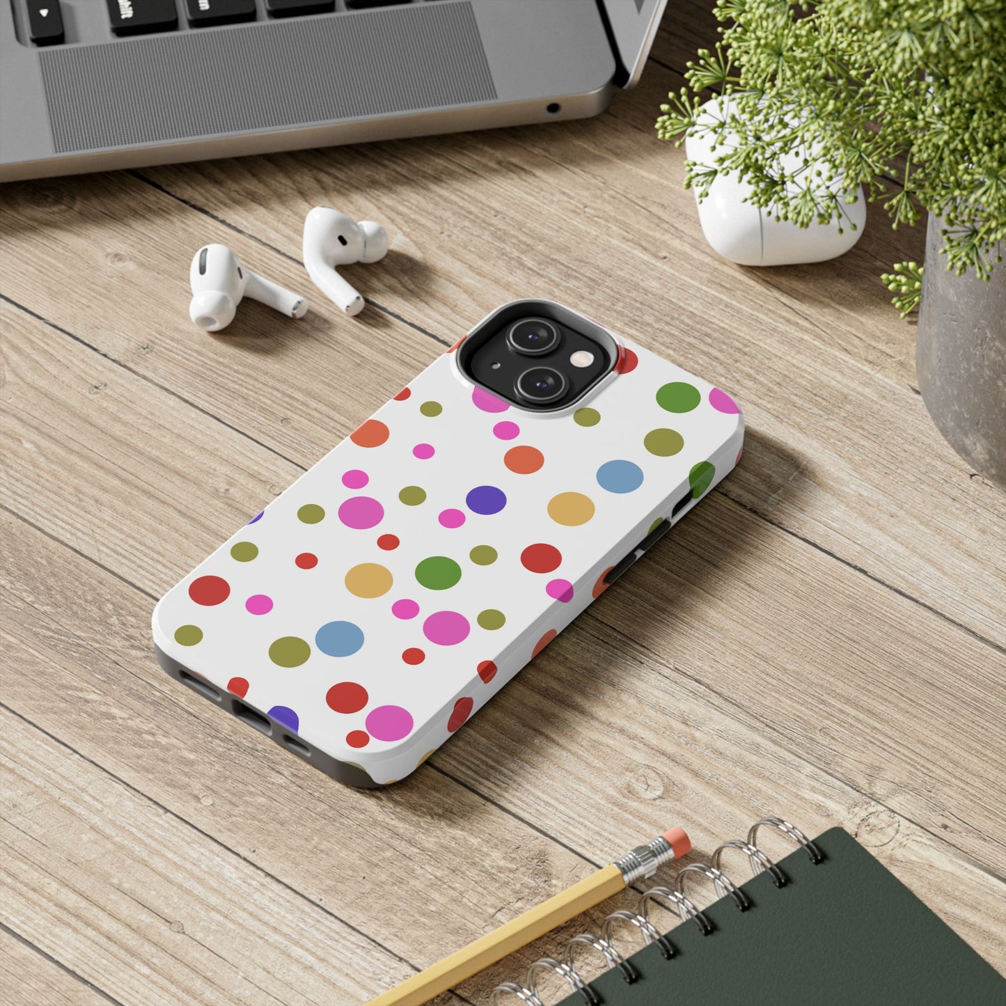 Dot Assortment White Phone Case