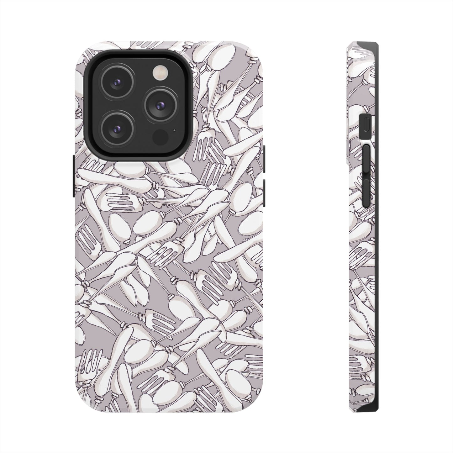 Silverware Wars Silver Phone Case