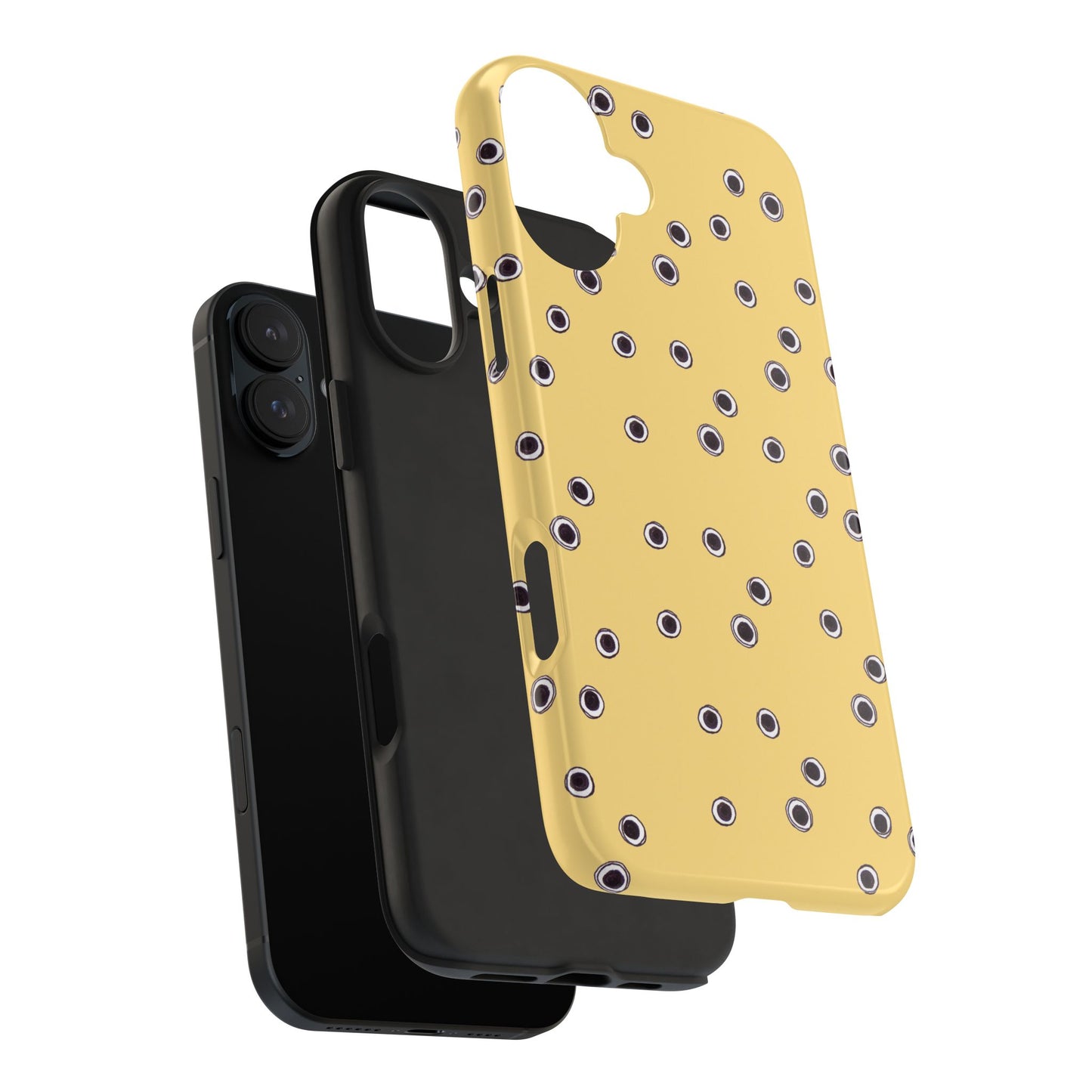 Halo Dots Yellow Phone Case