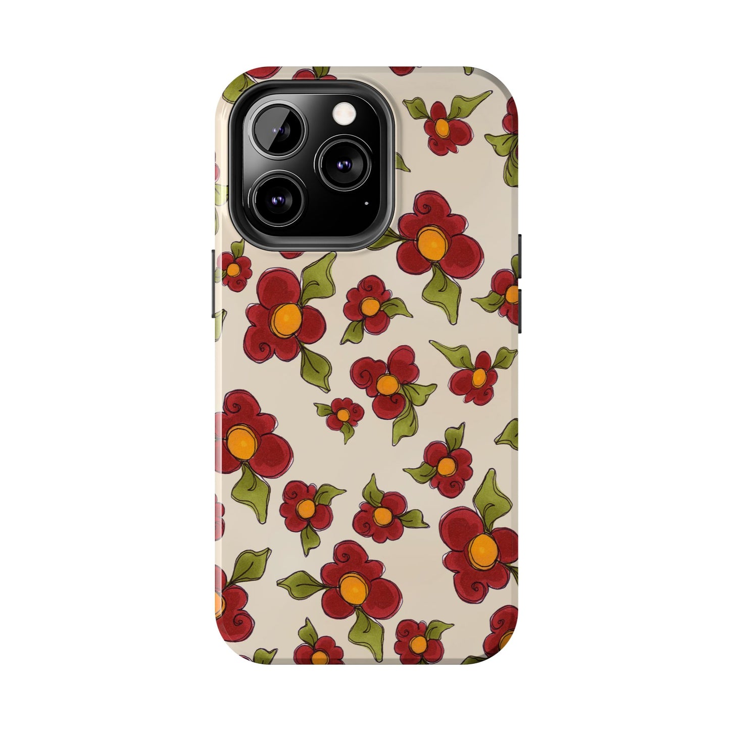 Chili Pepper Daisies Phone Case