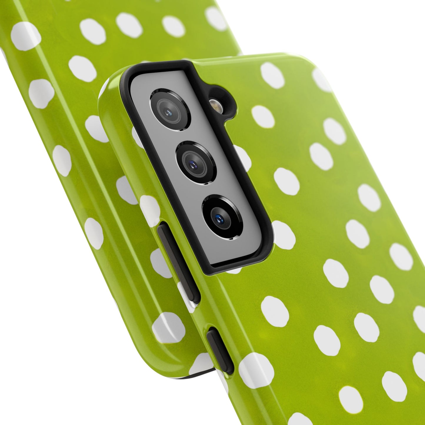 Jumbo Dots Green / White Phone Case