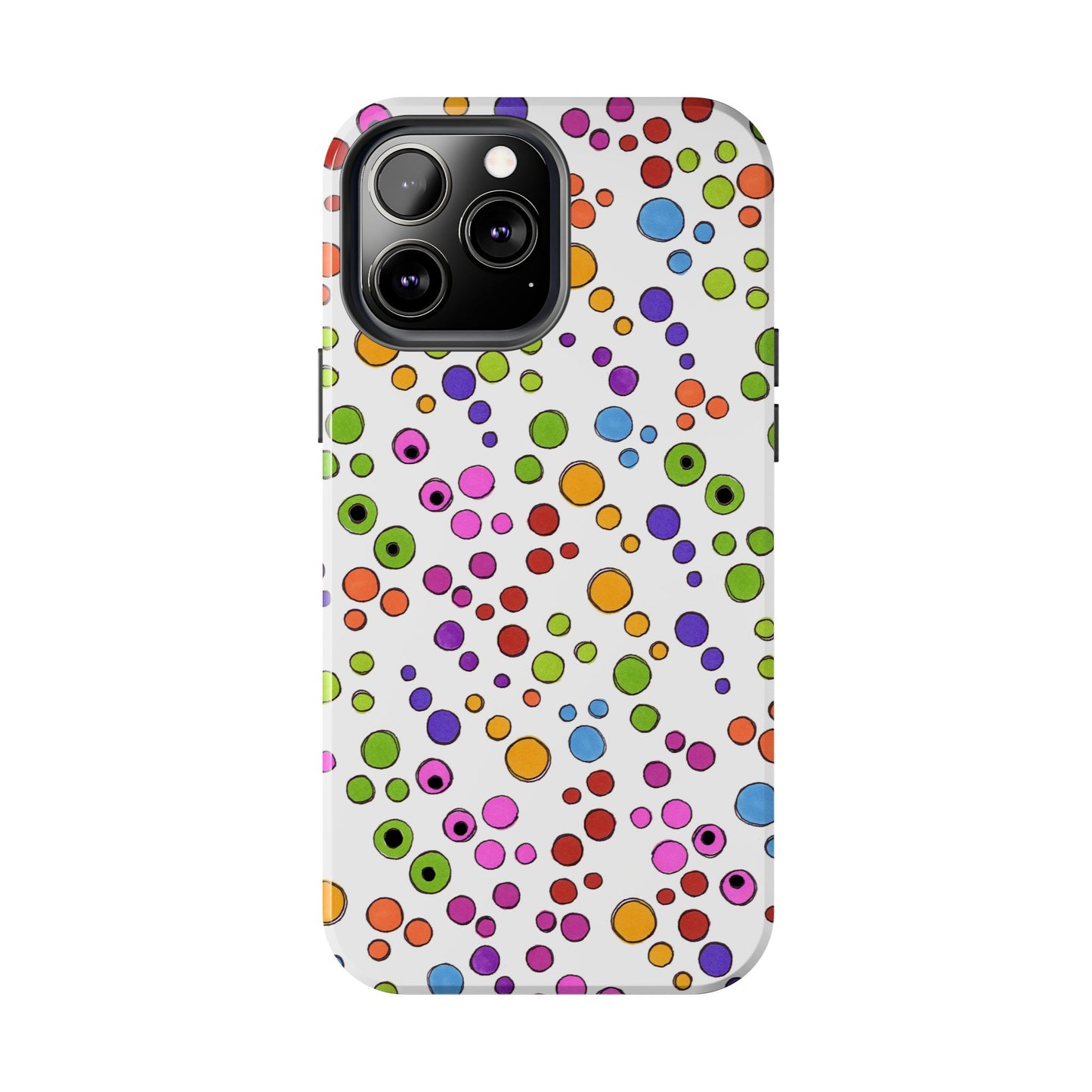 Dog Dots White / Multi Phone Case