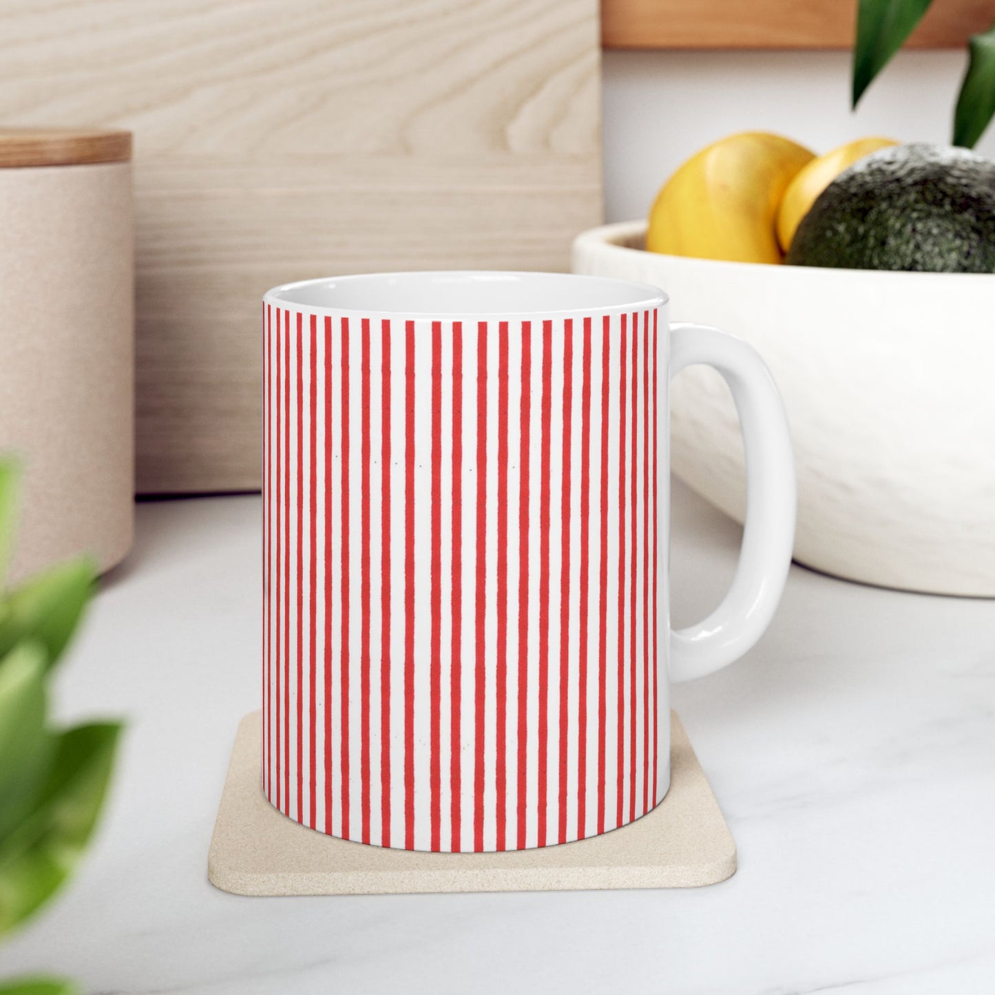 Stripe White / Red Cup