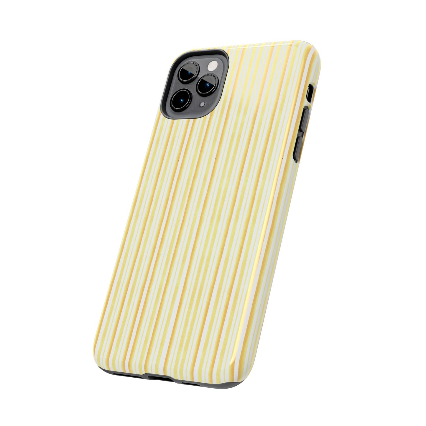 Tri Stripe Yellow Phone Case