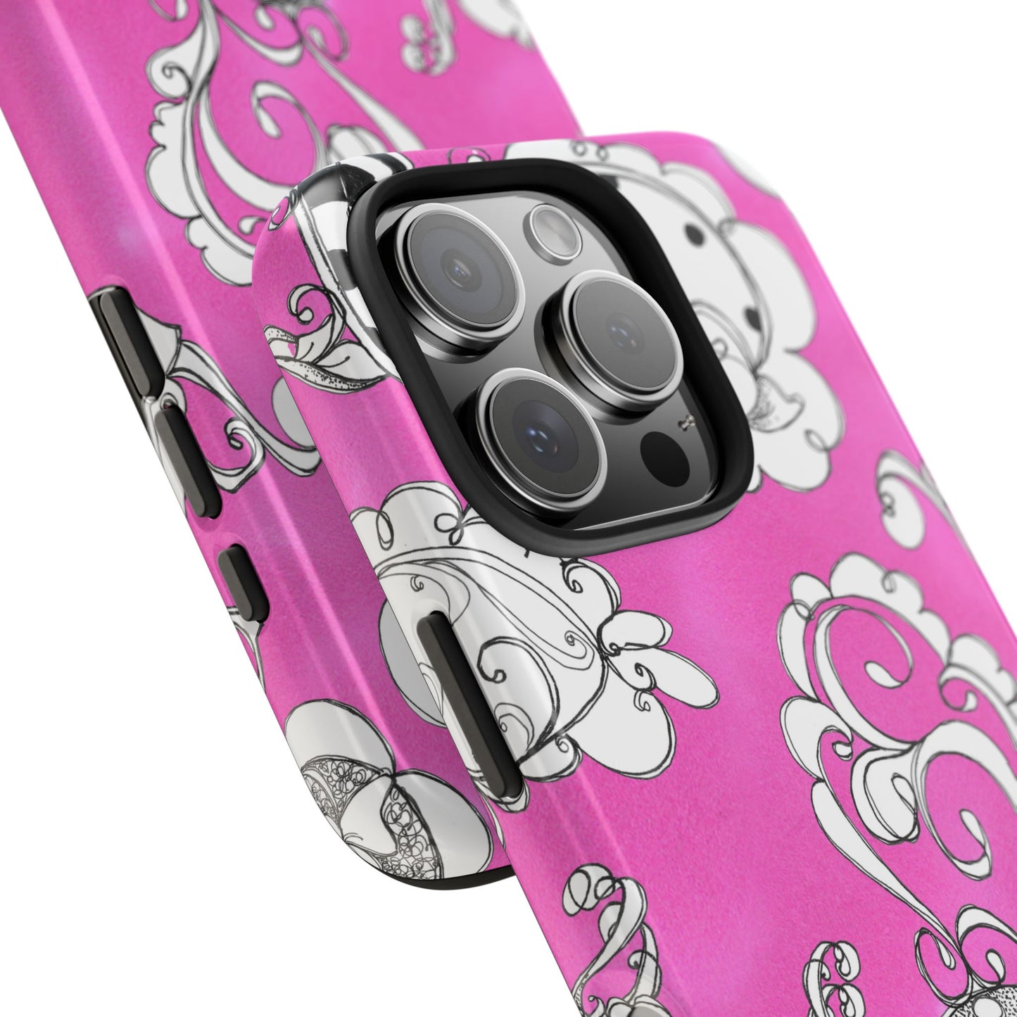 Bistro Chairs Pink Phone Case