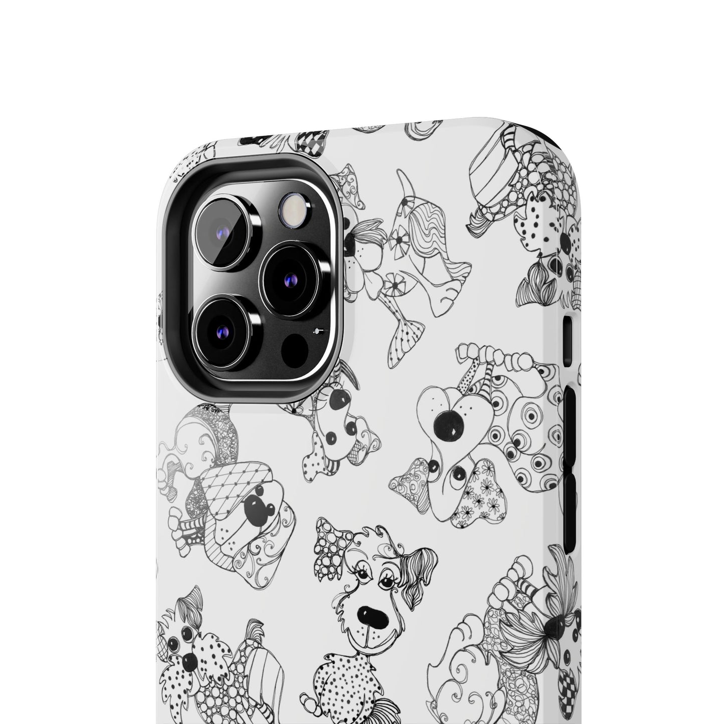 Doodle Dogs White Phone Case