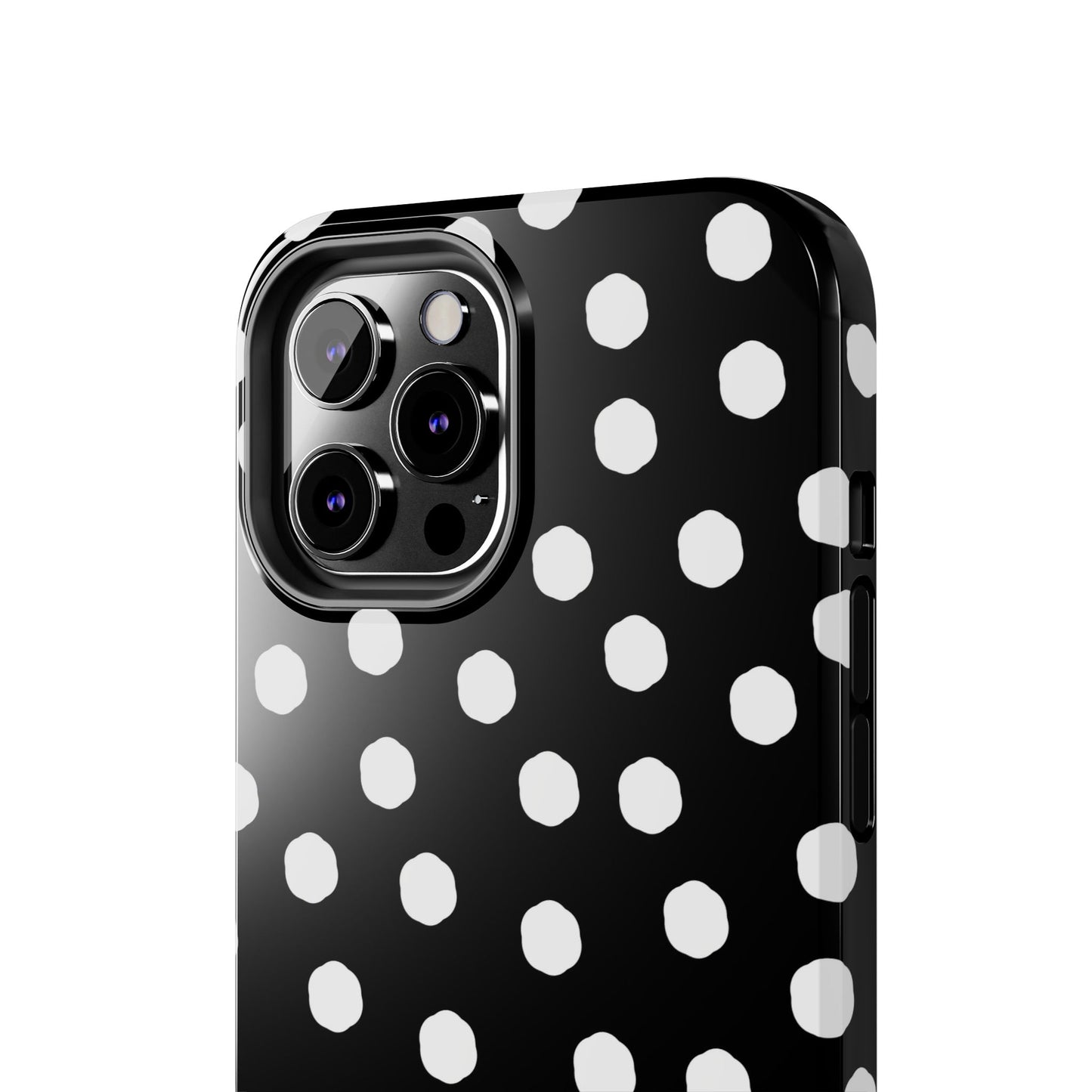Jumbo Dots Black / White Phone Case