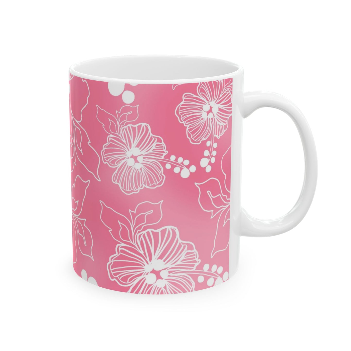 Lacey Hibiscus Pink Cup
