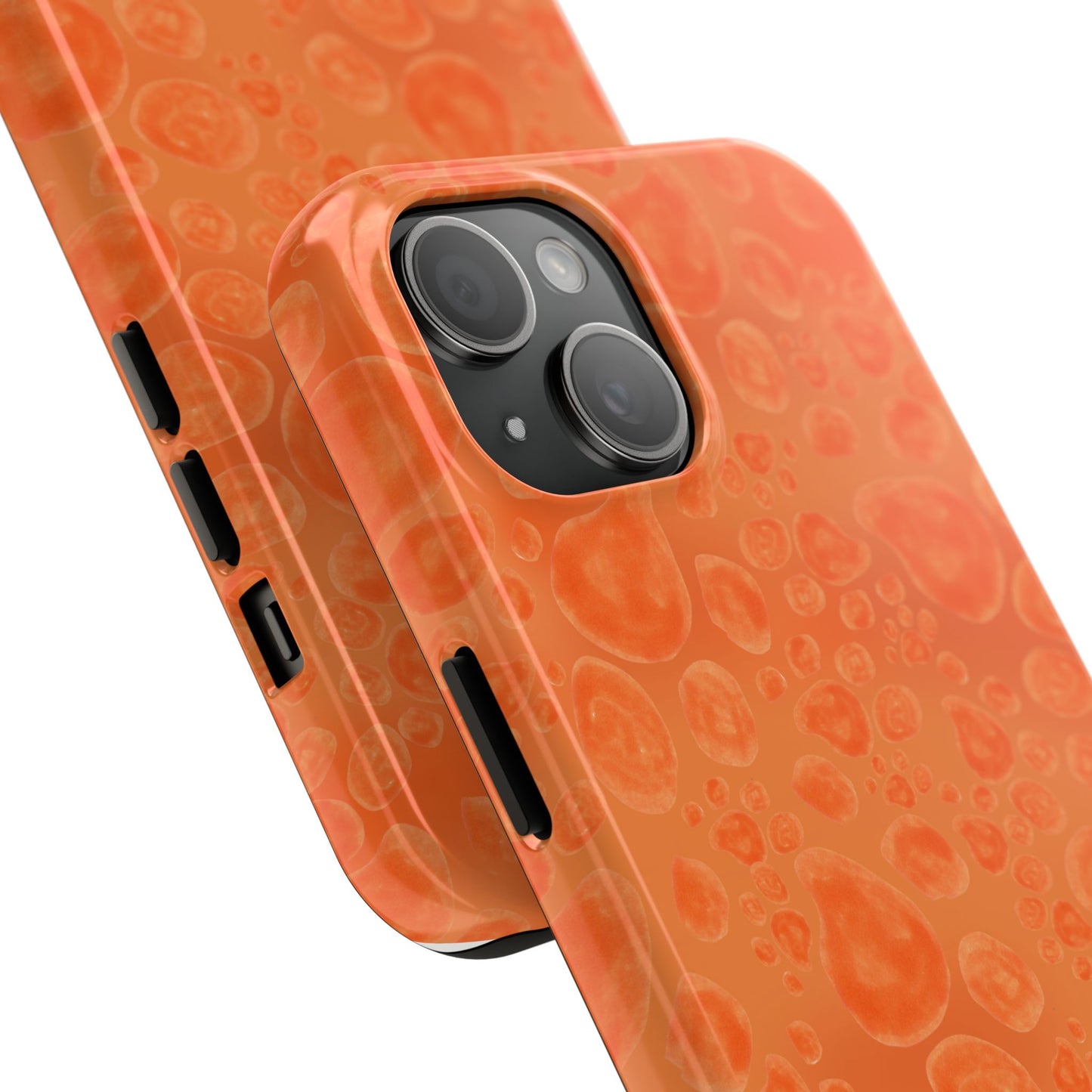 Paw Dots Orange Phone Case