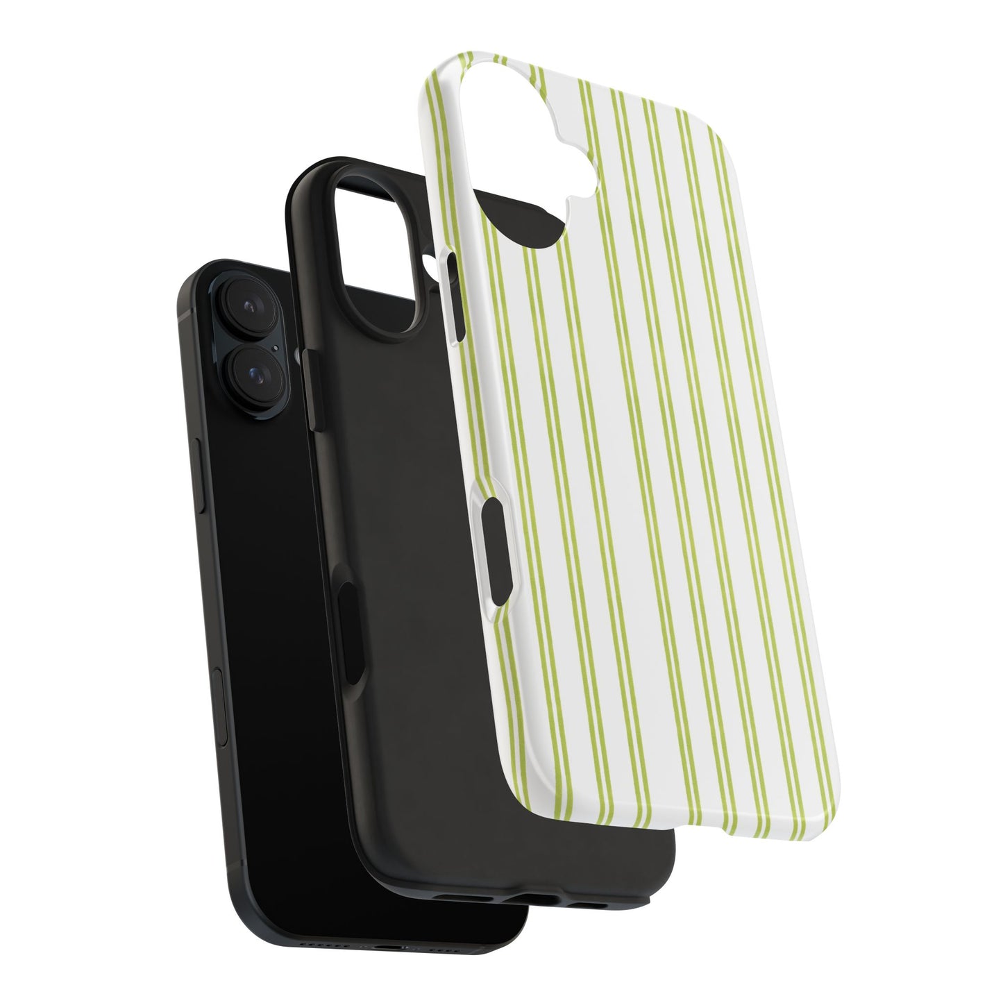 Green Double Stripe Phone Case