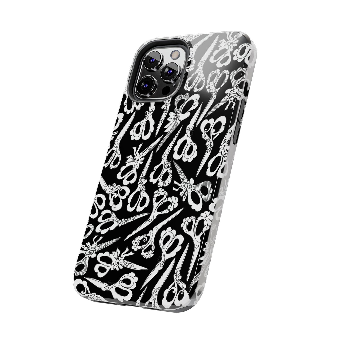 Scissor Blizzard Black Phone Case
