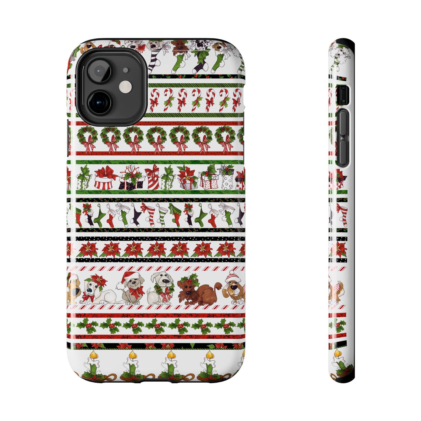 Holiday Borders White Phone Case