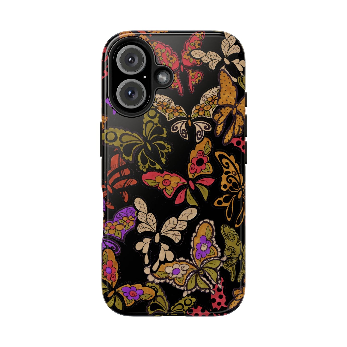 Flighty Black Phone Case
