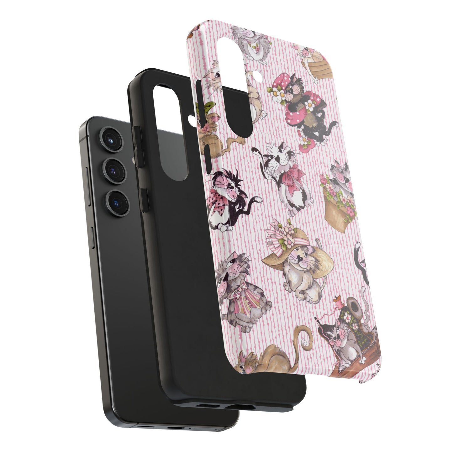 Fancy Cats Pink Phone Case