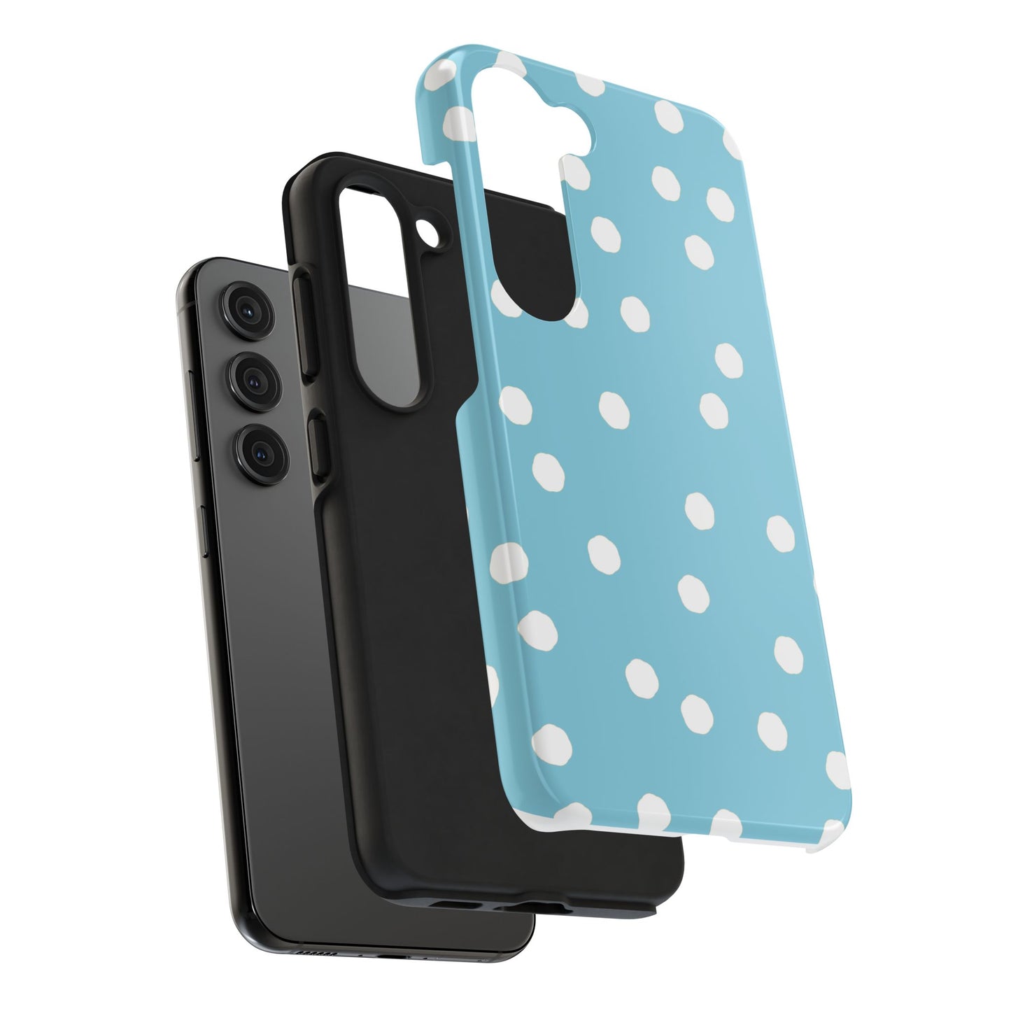 Jumbo Dots Turquoise / White Phone Case