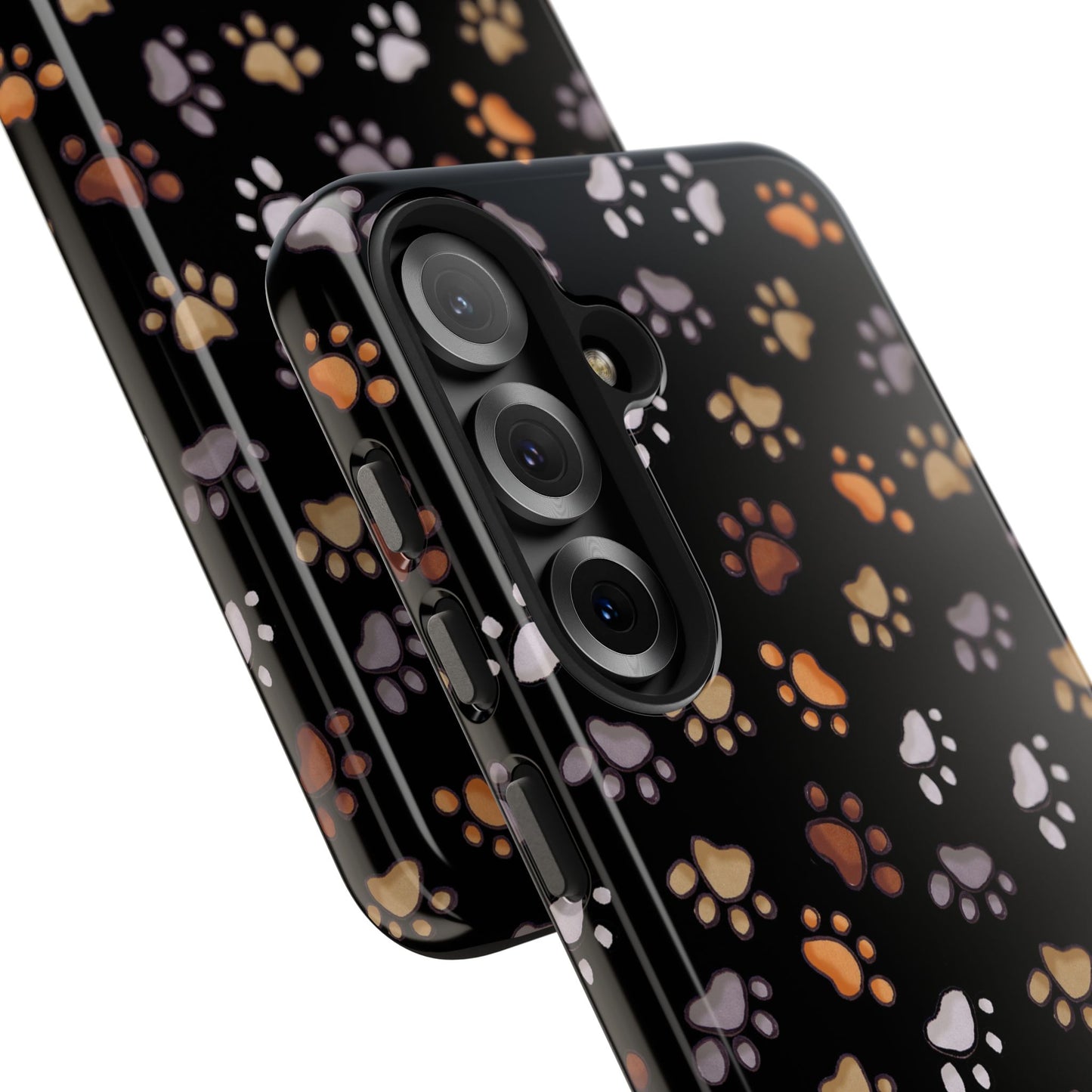 Puppy Paws Black Phone Case